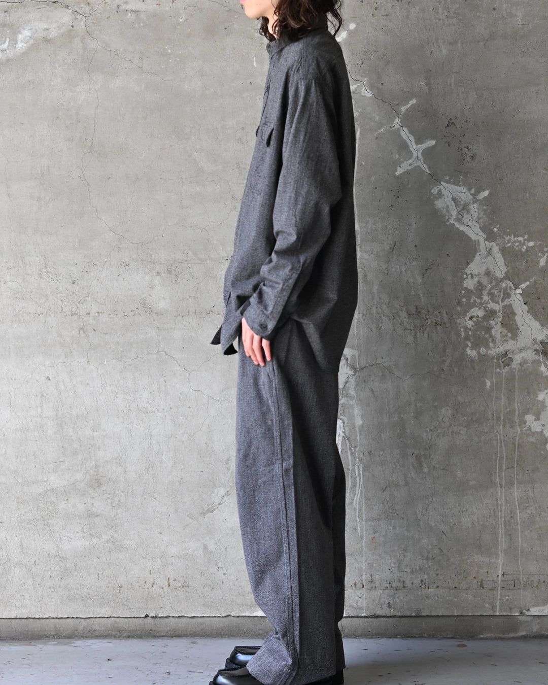 N.HOOLYWOOD COMPILE × BIG MAC /  BLACK CHAMBRAY WORK PANTS (2262-PT60-026)