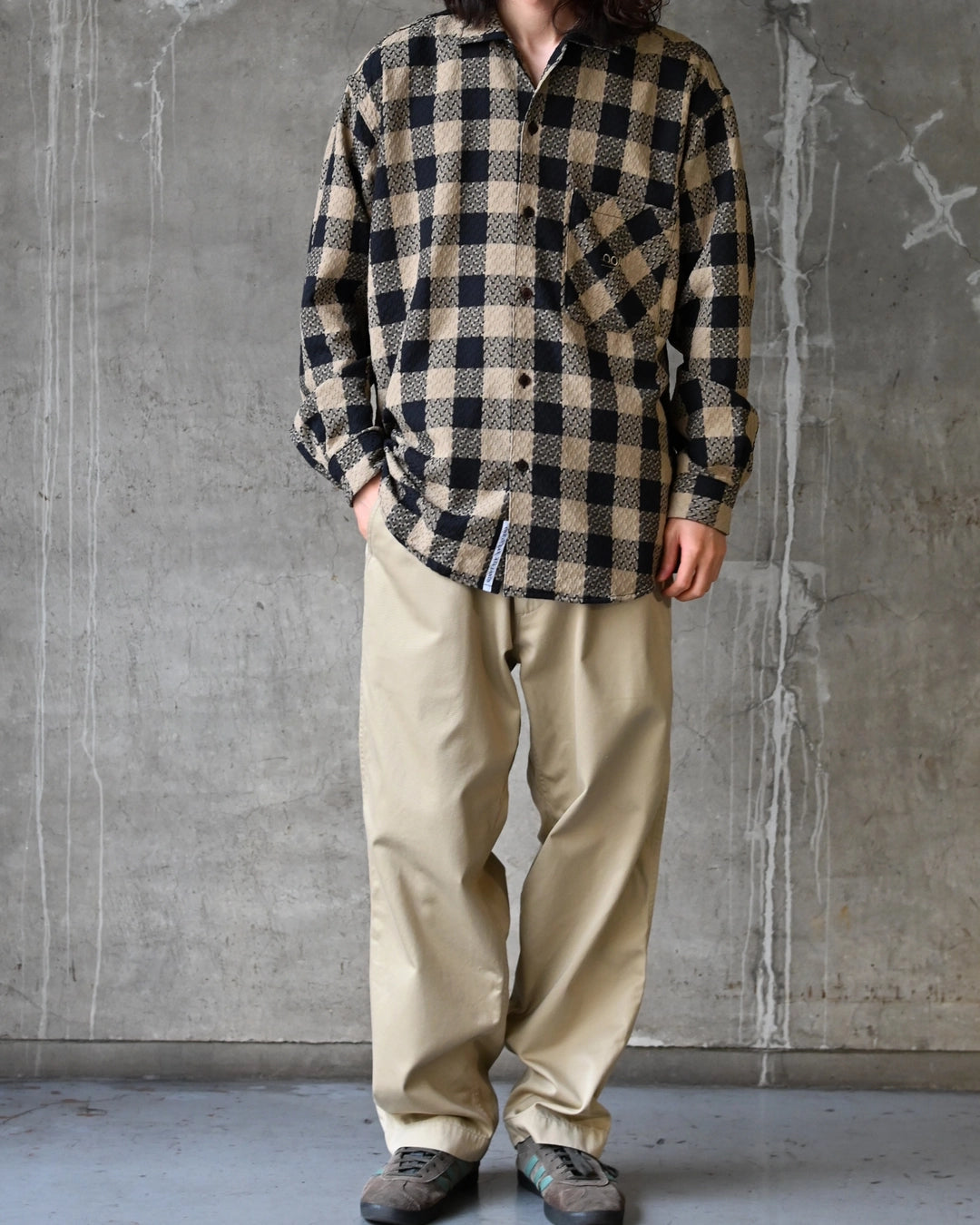 nanamica / OOAL Block Check Jacquard Shirt (S26FG017)