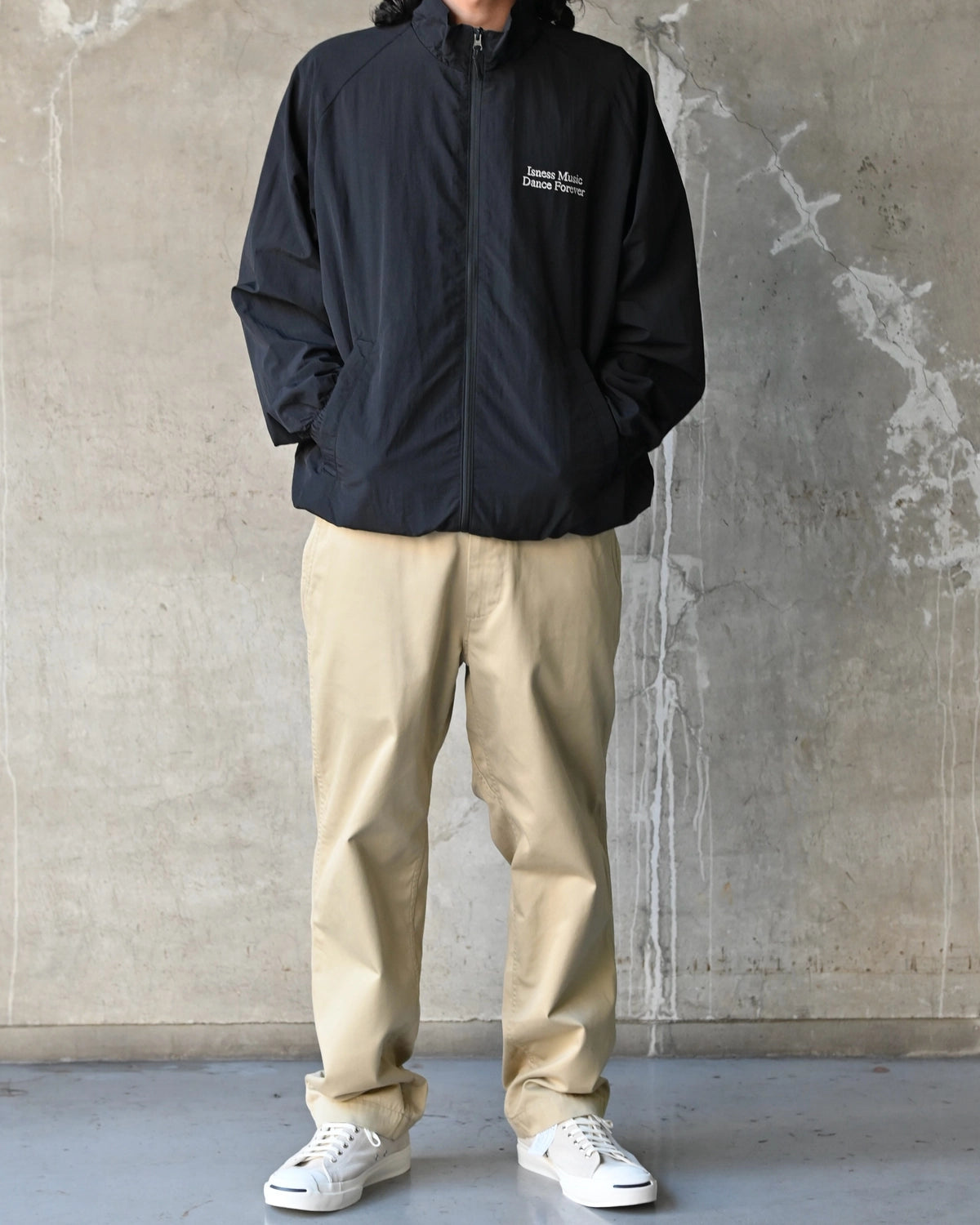 ISNESS MUSIC / DF EMBROIDERY TRACK JACKET (IMP8_35_DFJK01)
