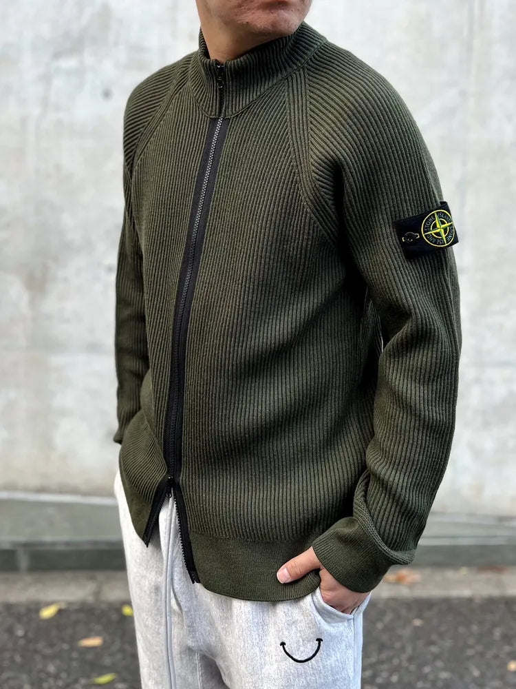 美品】ストーンアイランドドライバーズニット 24ss ブラック