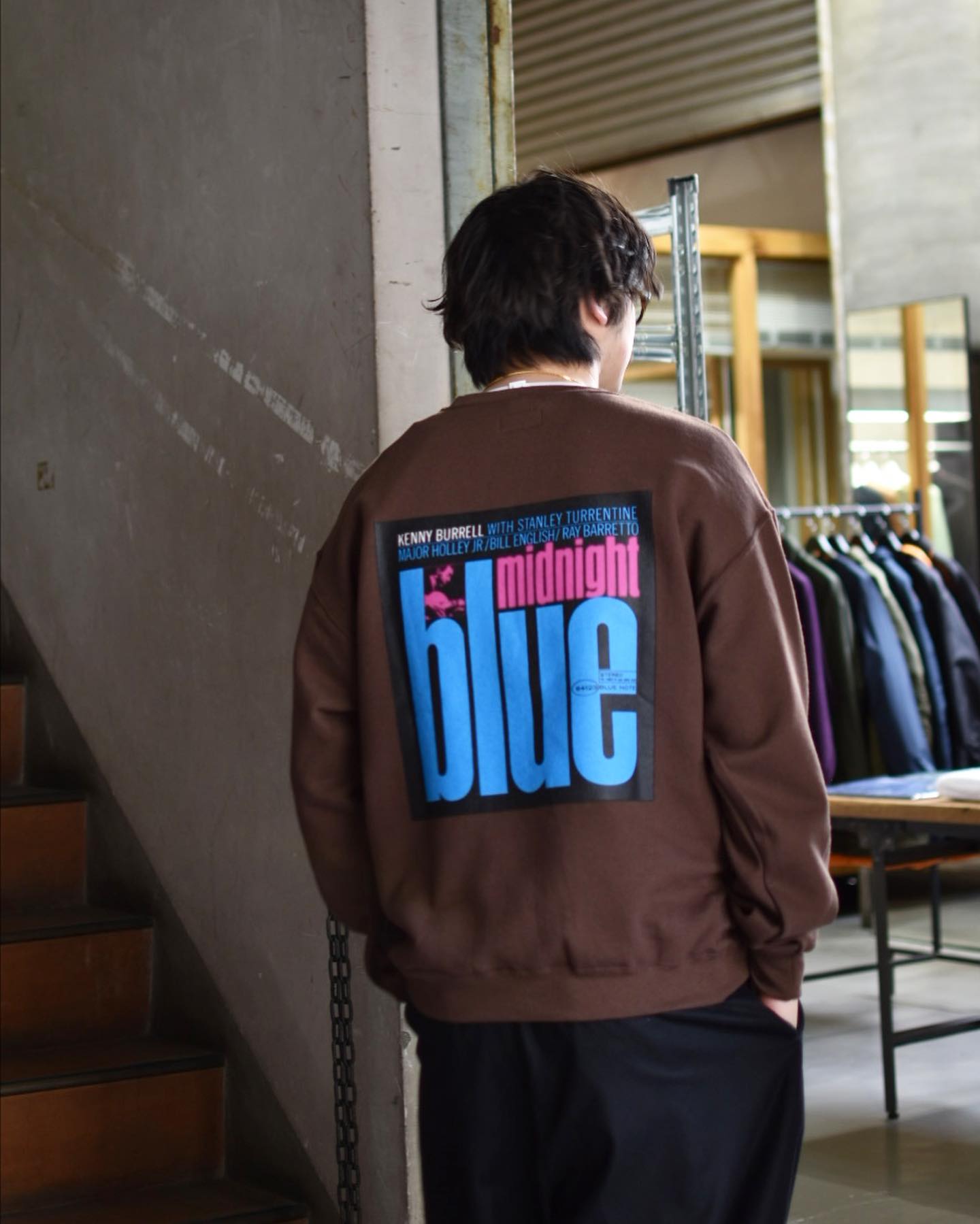 WACKO MARIA / × BLUE NOTE CREW NECK SWEAT SHIRT (TYPE-4)