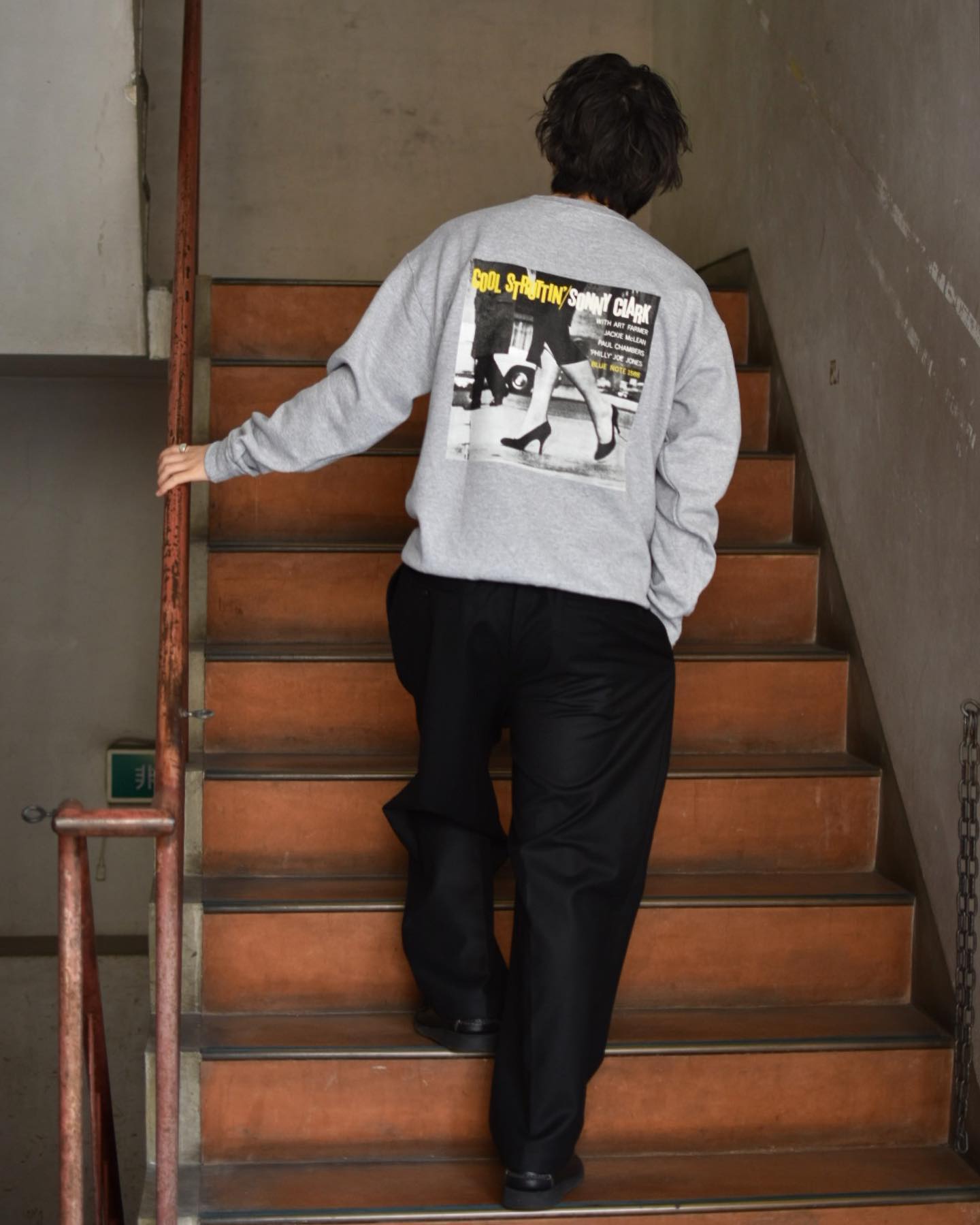 WACKO MARIA / × BLUE NOTE CREW NECK SWEAT SHIRT (TYPE-2)