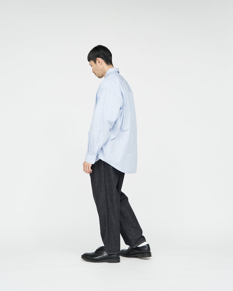 Graphpaper / CANCLINI L/S Oversized Regular Collar Shirt (STRIPE)