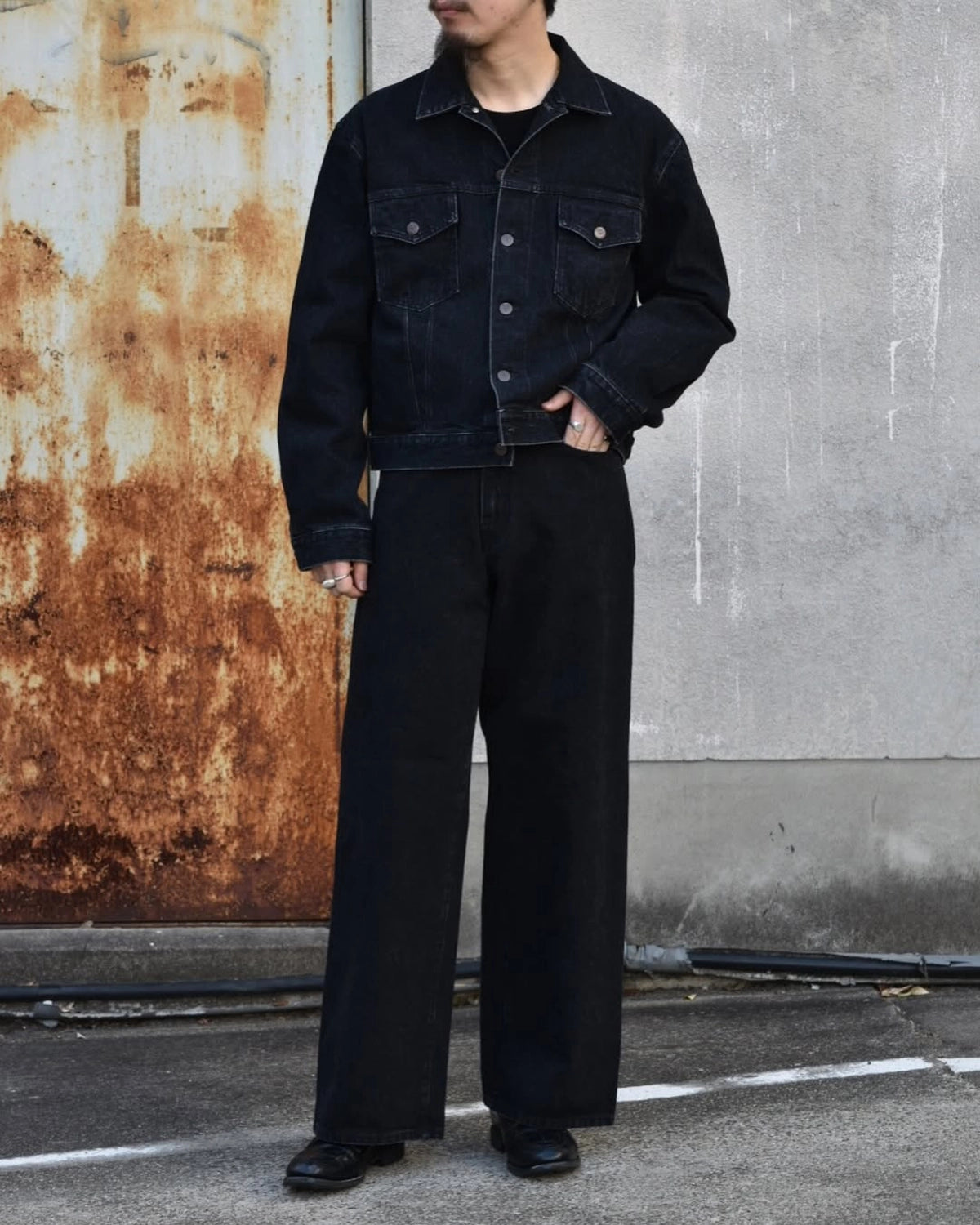 CEIVE / DENIM PANTS -WIDE FIT (P003-01)