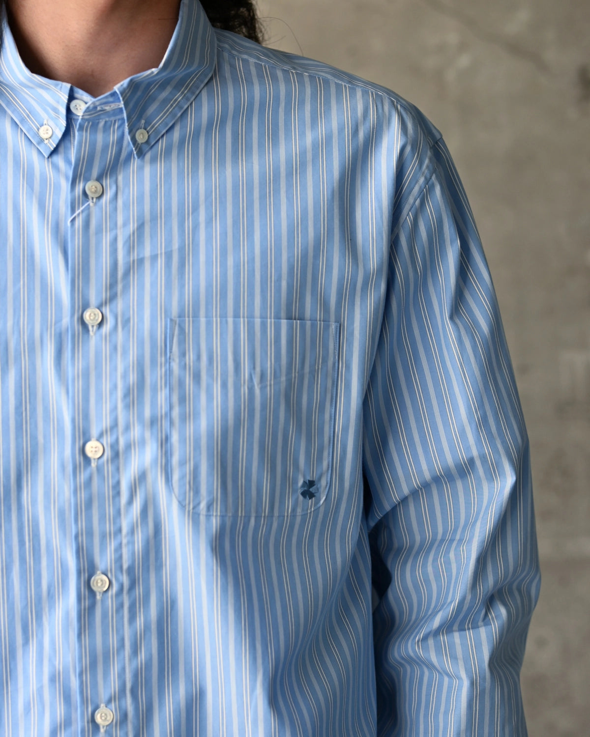 vowels / L/S Striped Shirt (VO-26AW-SH019)