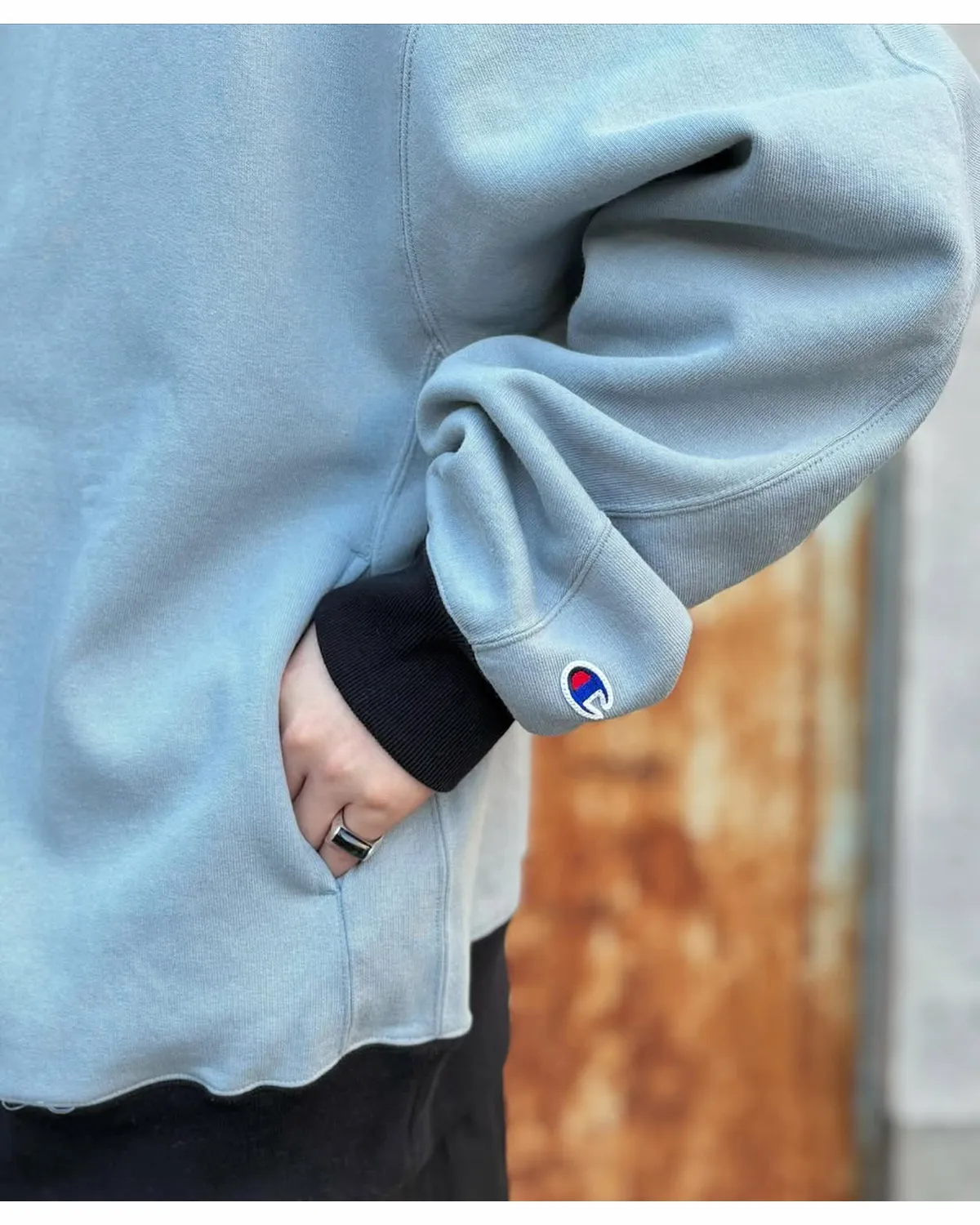 N.HOOLYWOOD × Champion / MOCK NECK HOODIE (C8-B113)