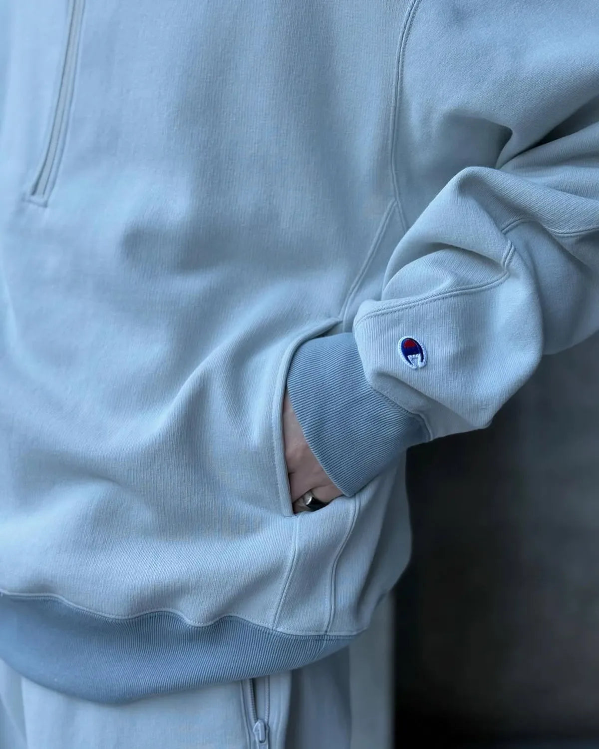 N.HOOLYWOOD × Champion /  HALF ZIP SWEATSHIRTS (C8-B022)