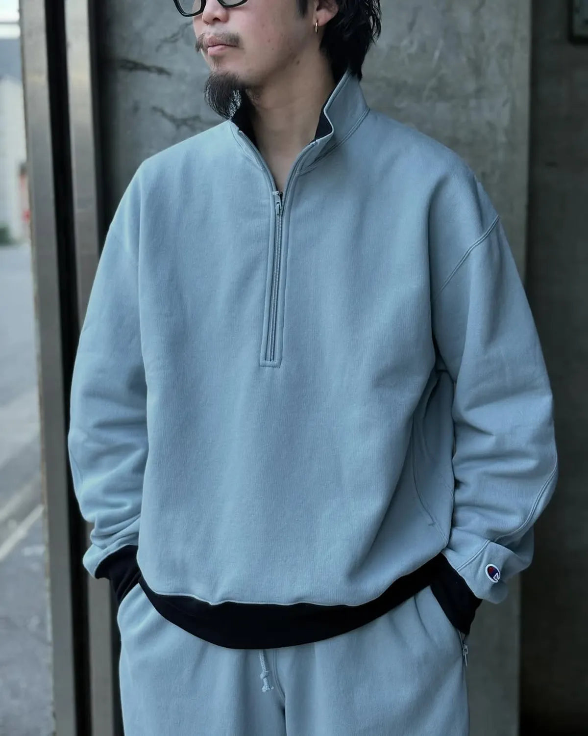 N.HOOLYWOOD × Champion /  HALF ZIP SWEATSHIRTS (C8-B022)