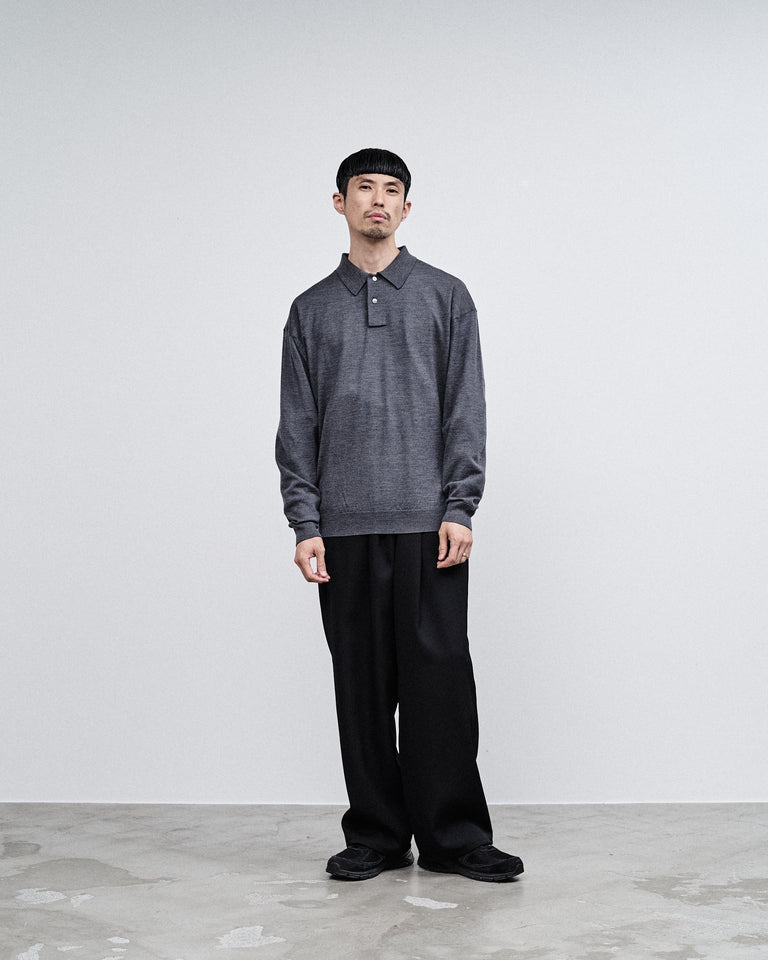 Graphpaper / High Gauge Knit Oversized L/S Polo