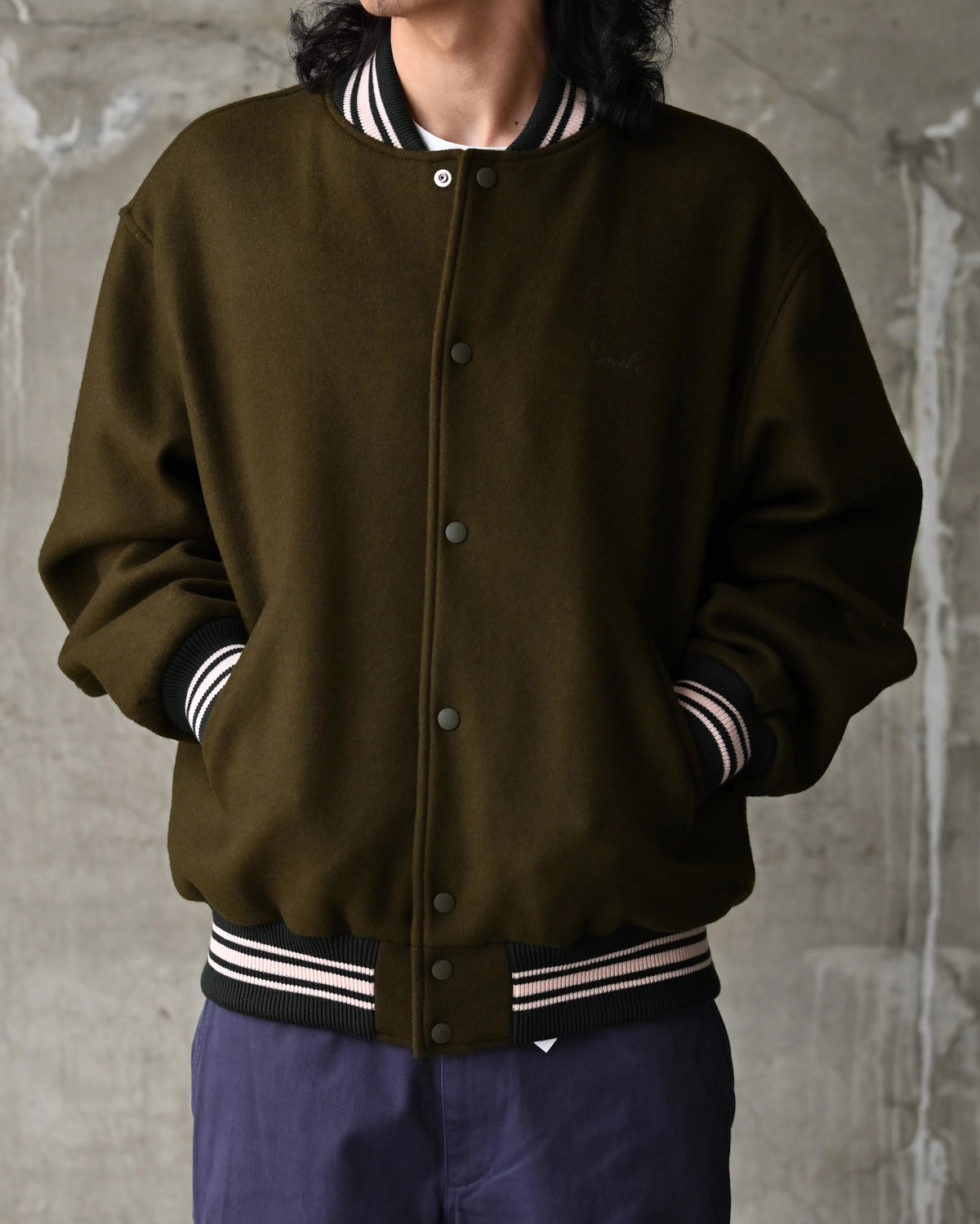vowels / Wool Varsity Jacket (VO-26AW-OW034)