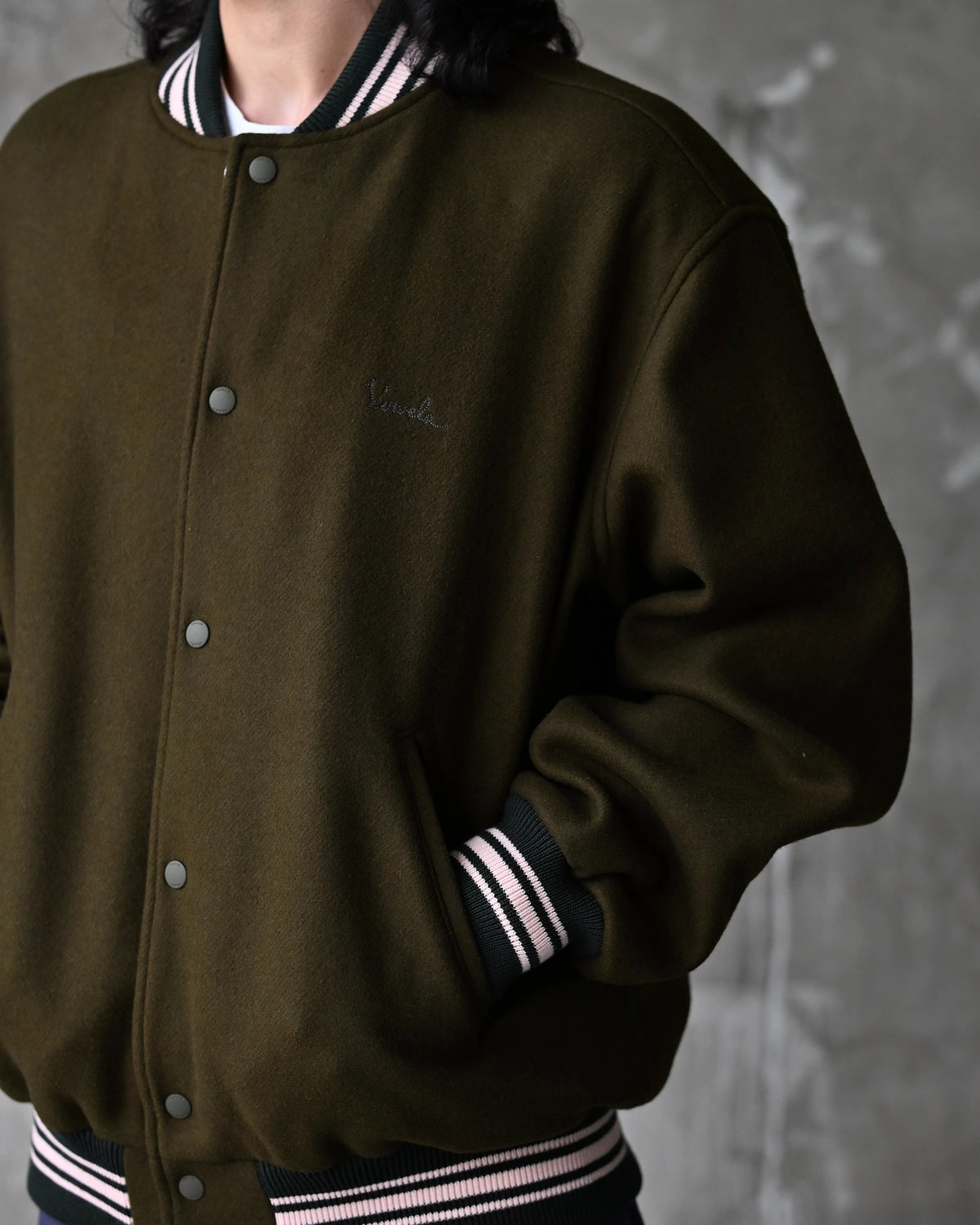 vowels / Wool Varsity Jacket (VO-26AW-OW034)