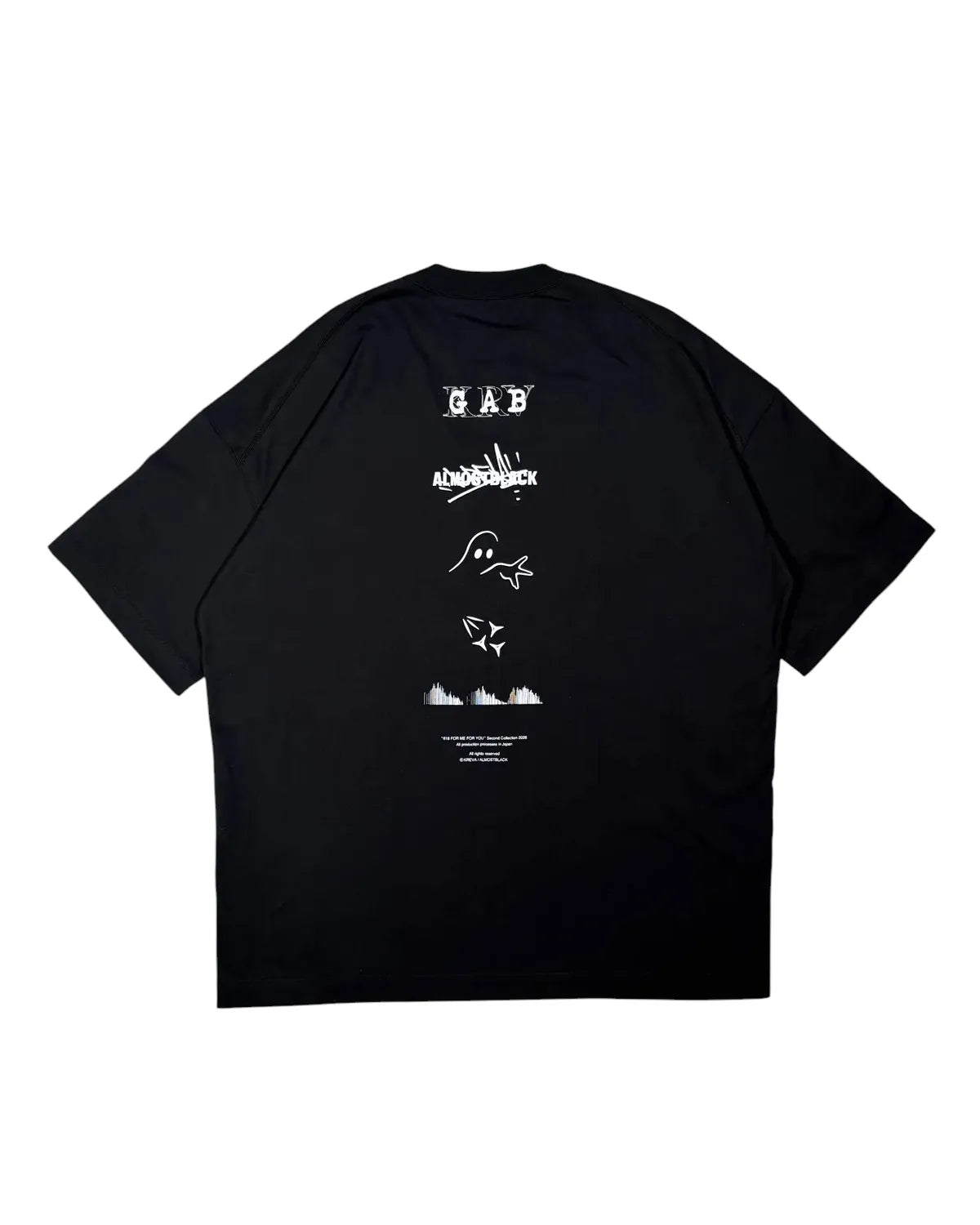 GHOST ALMOSTBLACK × KREVE / SS TEE (KRVGAB-C-5)