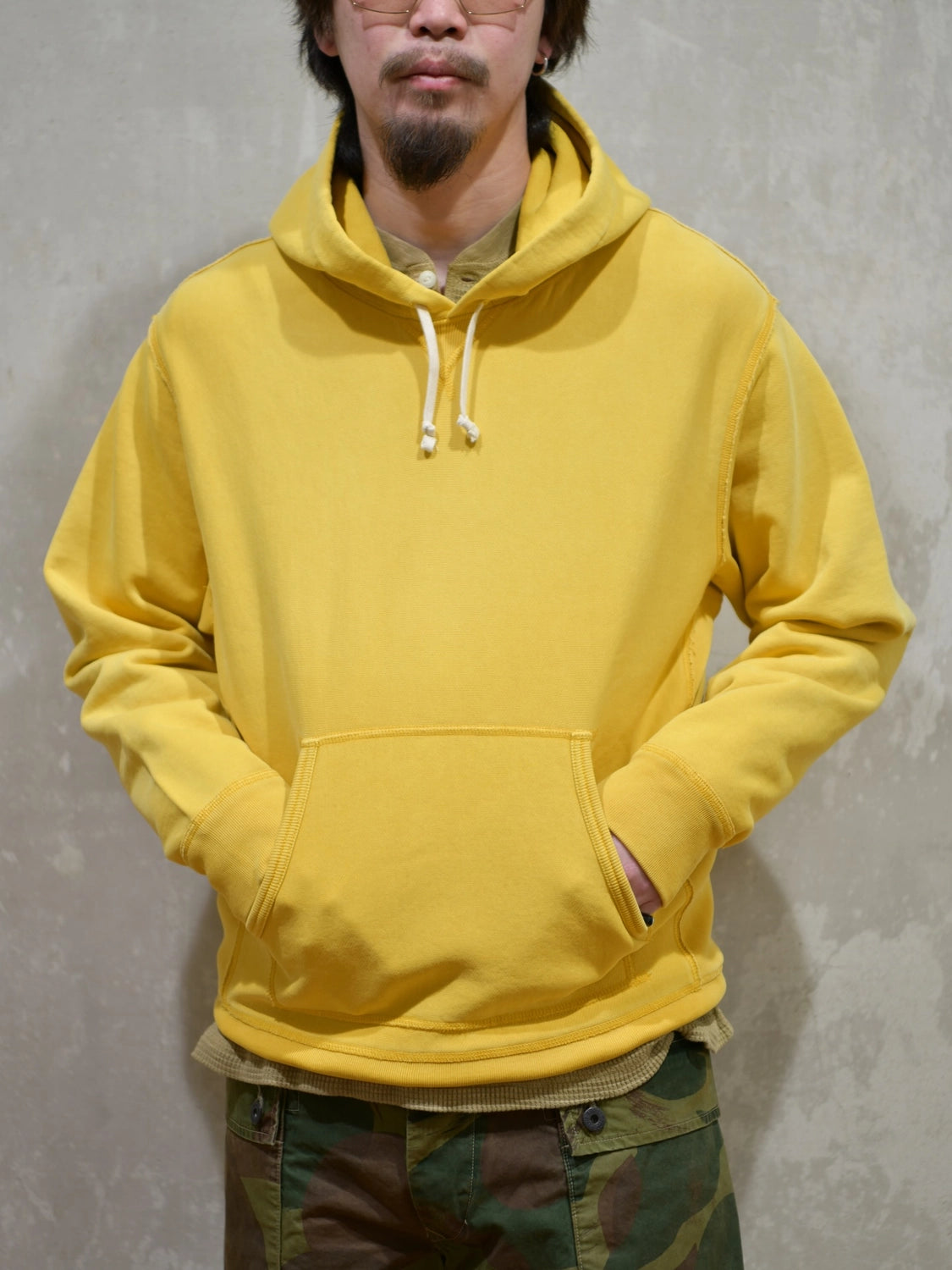 RRL / ガーメントダイド フリース フーディ (MNRRKNI16820218)