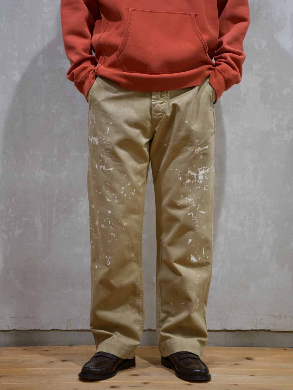 RRL / ディストレスト チノ フィールド パンツ (1441MNRRPNT14G20189)