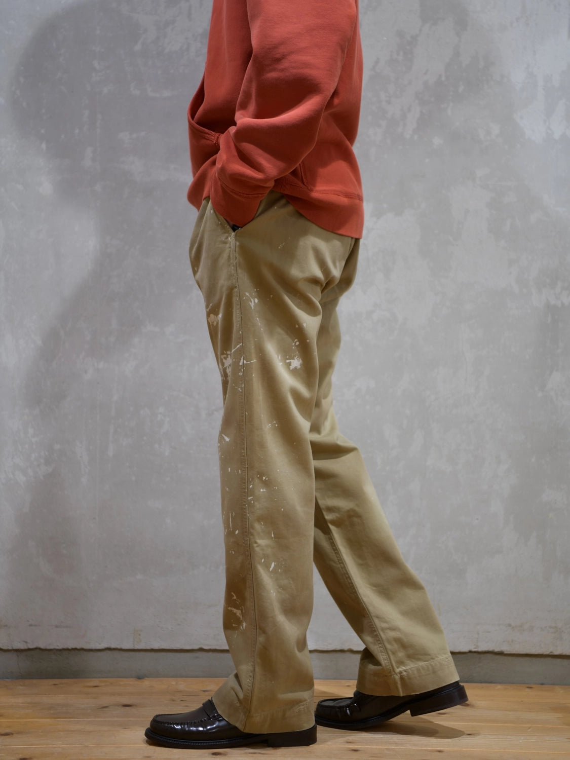 RRL / ディストレスト チノ フィールド パンツ (1441MNRRPNT14G20189)