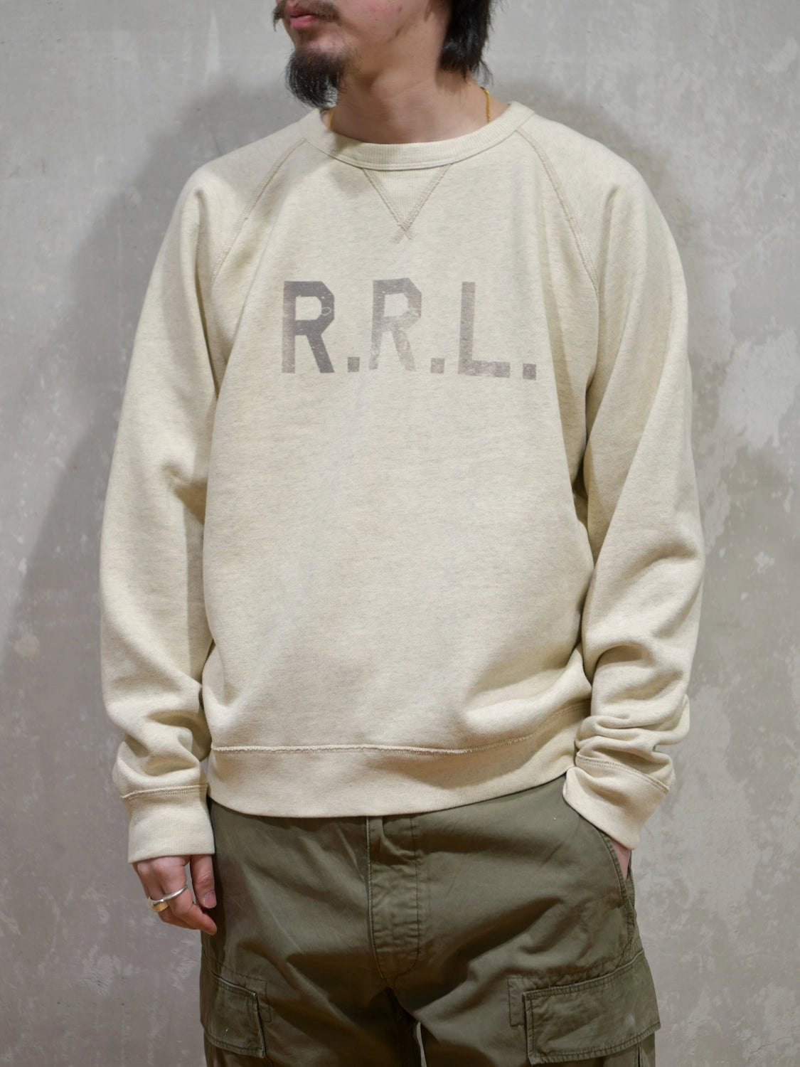 RRL / フレンチ テリー グラフィック スウェットシャツ (MNRRKNI16820134)
