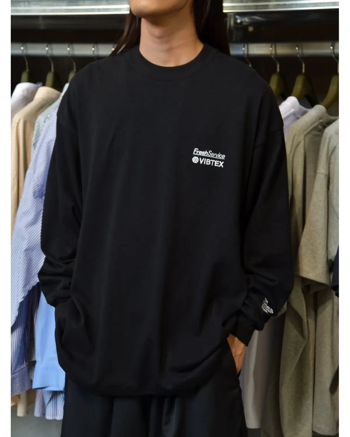 FreshService × VIBTEX / VIBTEX for FreshService L/S CREW NECK TEE (FSC262-70059B)