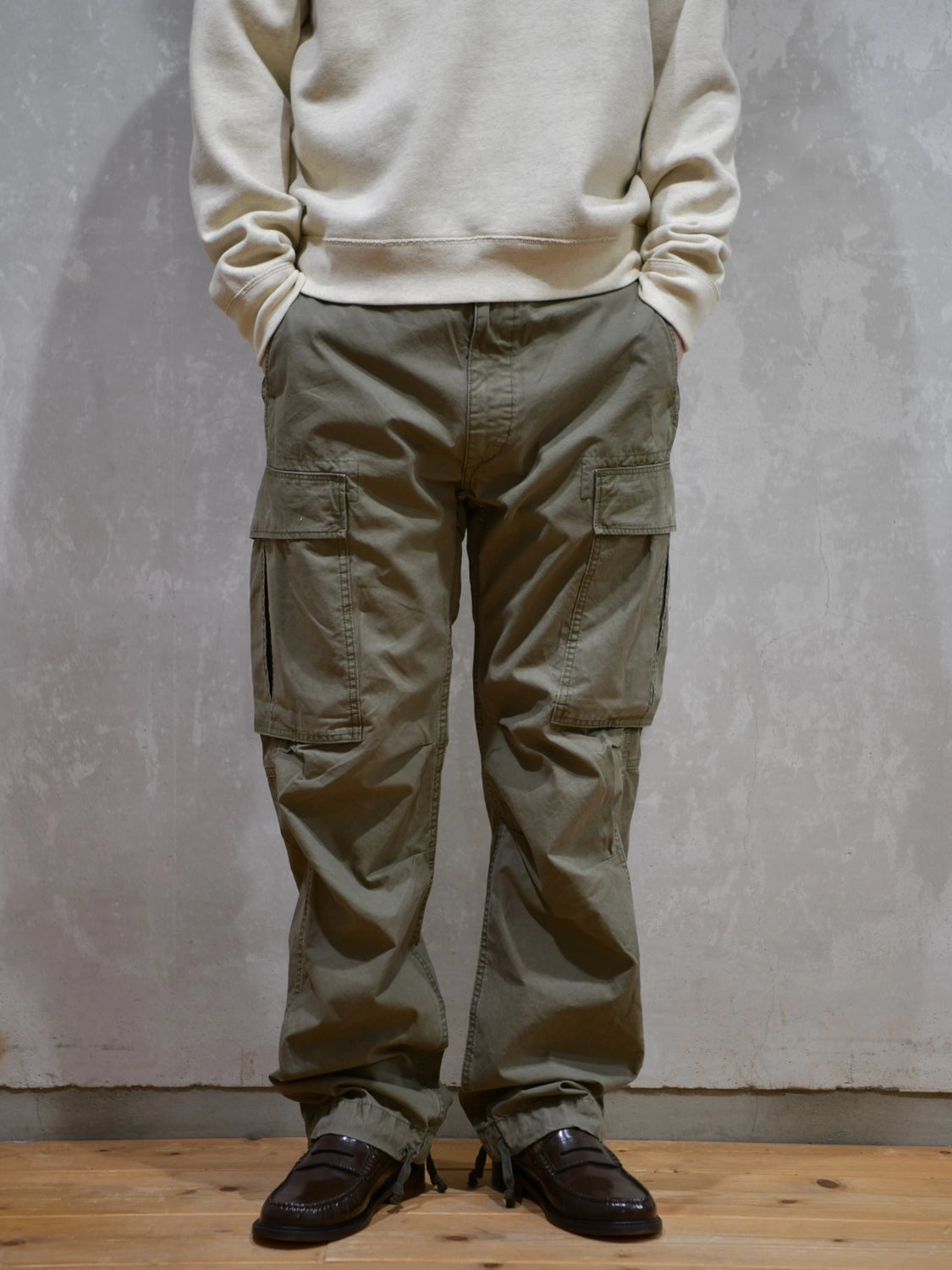 RRL / サープラス ポプリン カーゴ パンツ (MNRRPNT14A20001)