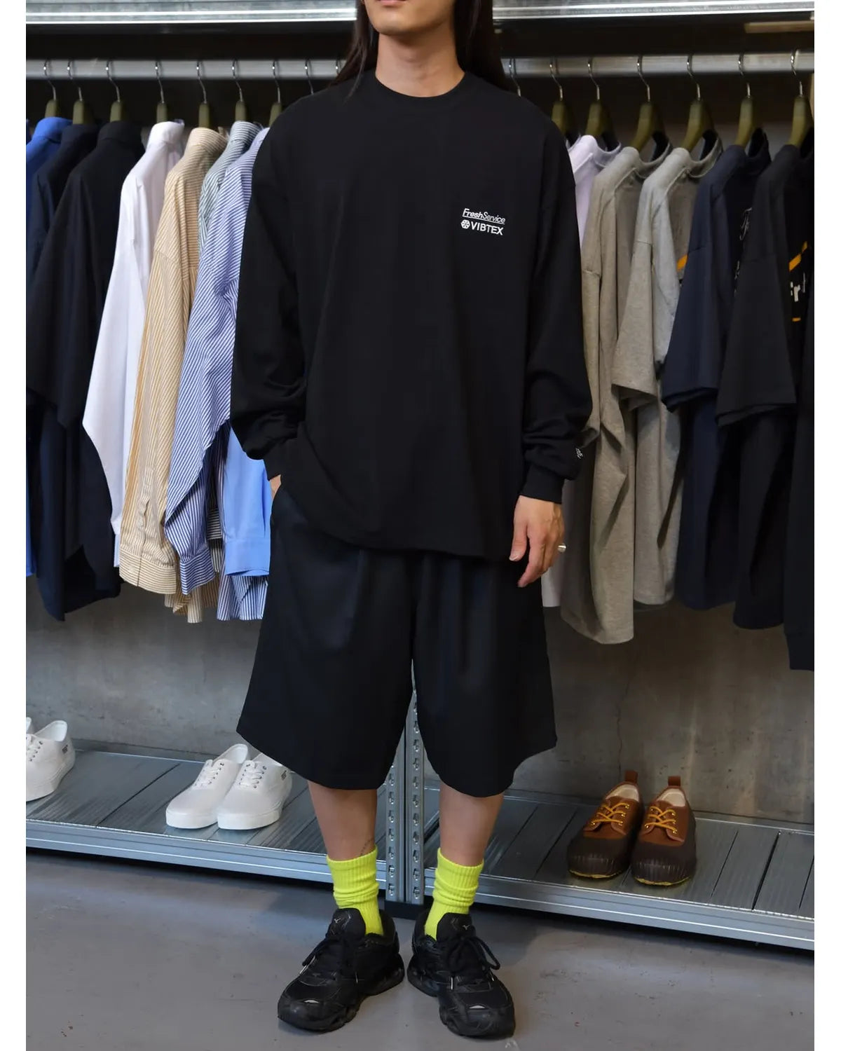 FreshService × VIBTEX / VIBTEX for FreshService L/S CREW NECK TEE (FSC262-70059B)