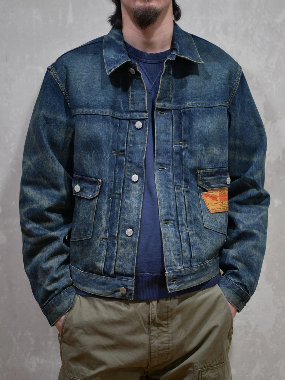 RRL / ウエストビュー デニム トラッカー ジャケット (MNRROTW16020151)