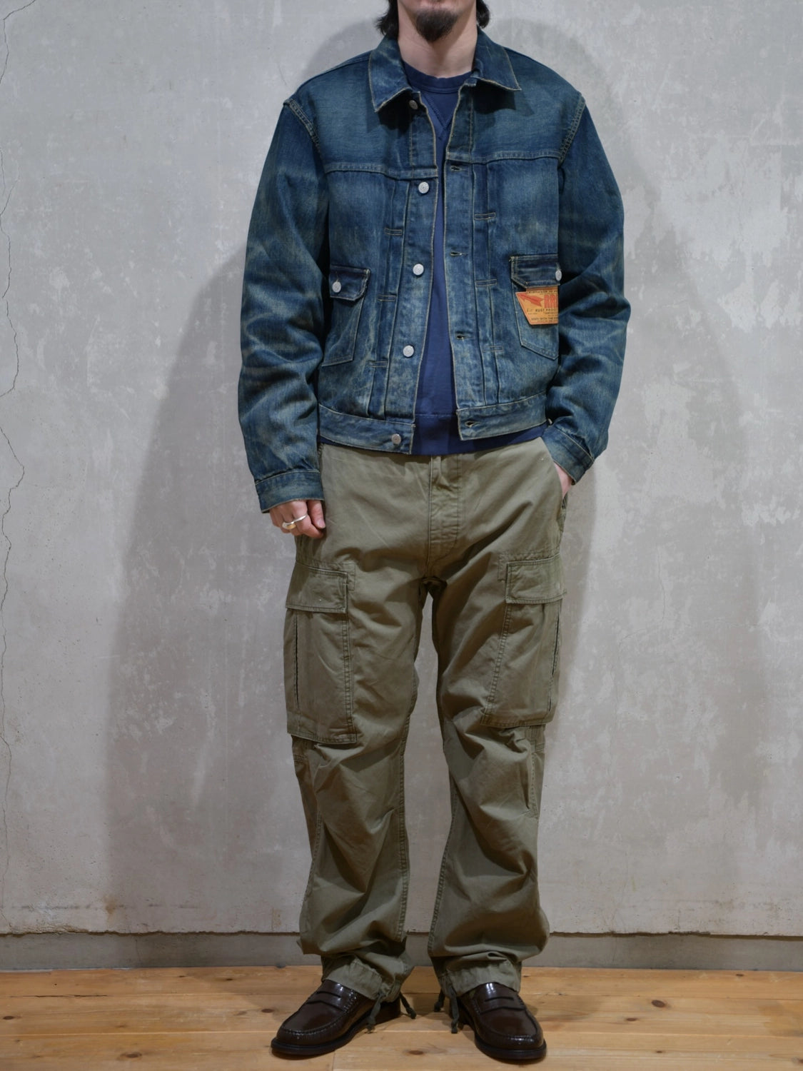 RRL / ウエストビュー デニム トラッカー ジャケット (MNRROTW16020151)