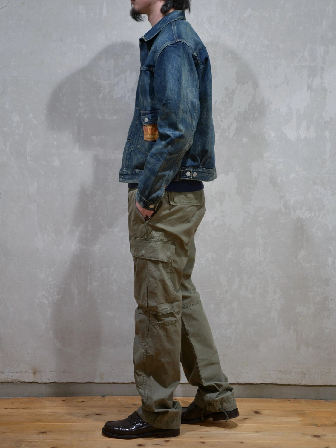 RRL / ウエストビュー デニム トラッカー ジャケット (MNRROTW16020151)