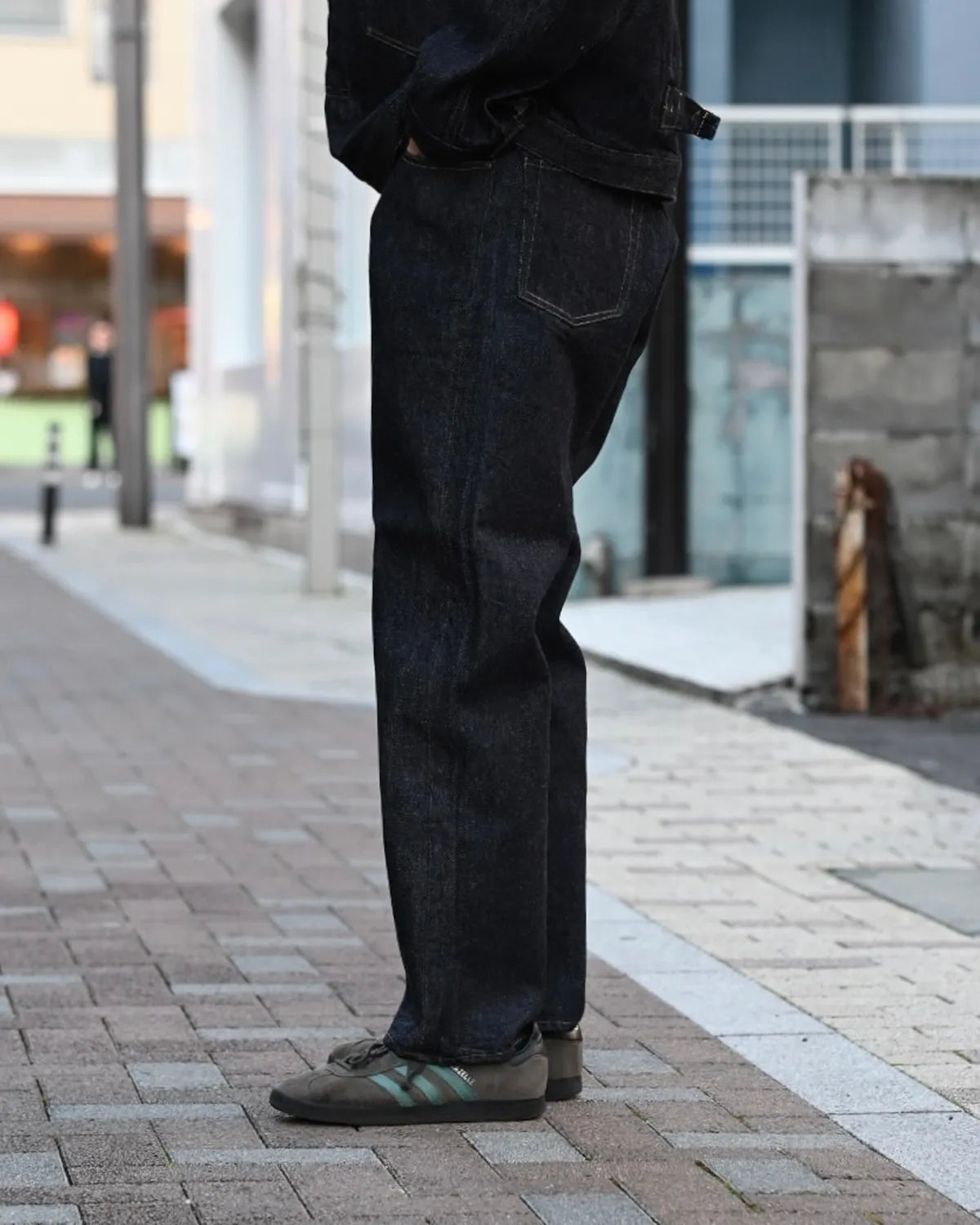 A.PRESSE / Washed Denim Wide Pants (AP-4001)