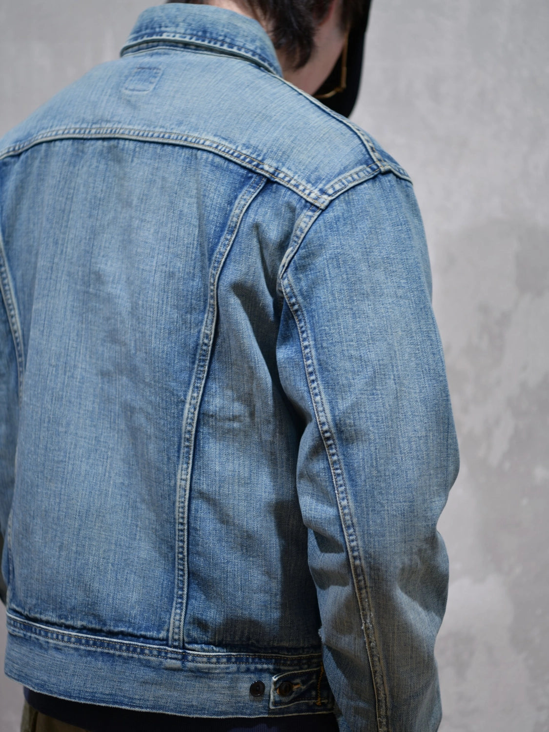 RRL / Leeland インディゴ デニム トラッカー ジャケット (MNRROTW16020011)