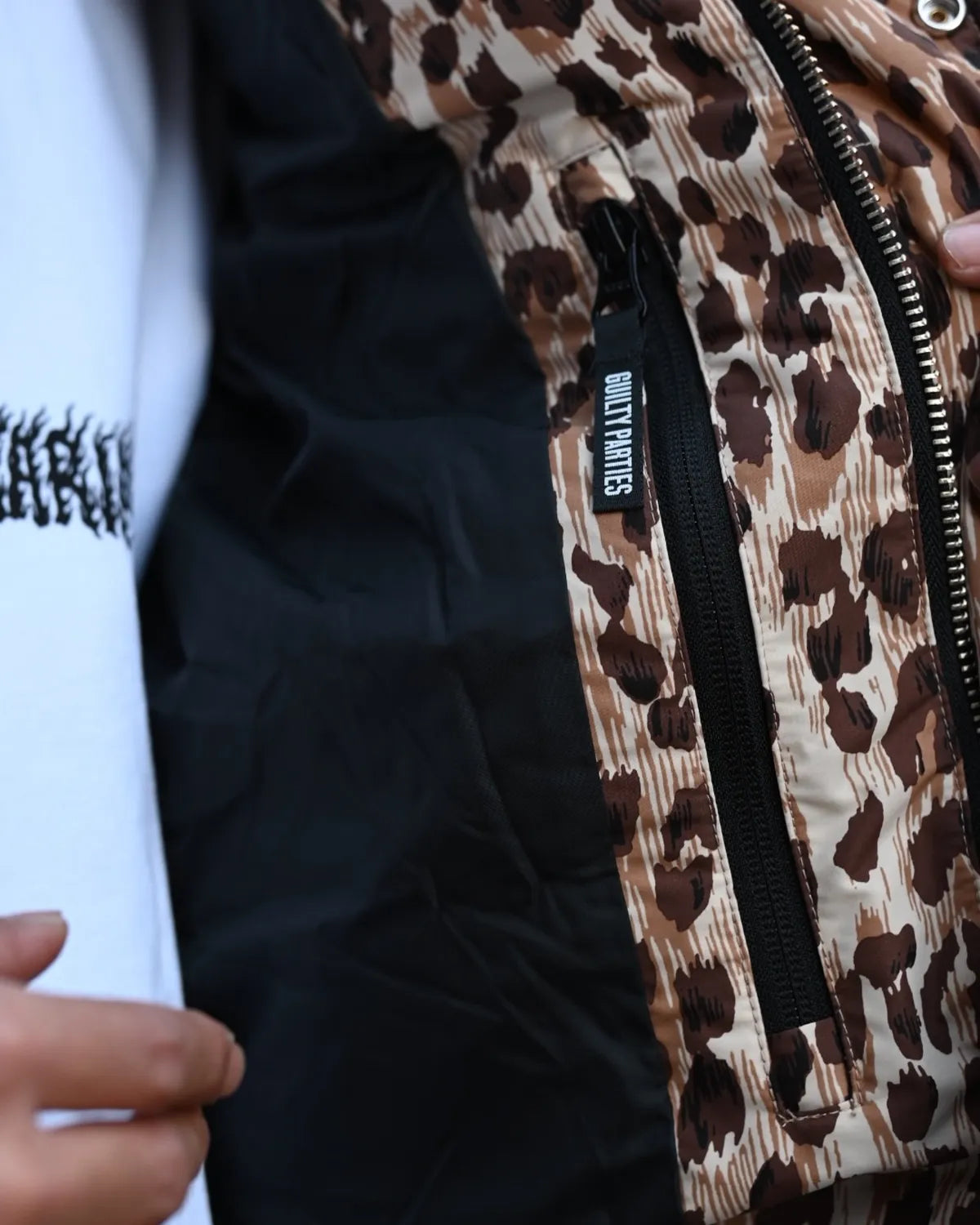 WACKO MARIA × NANGA / LEOPARD DOWN JACKET (25FW-WMO-NA02)