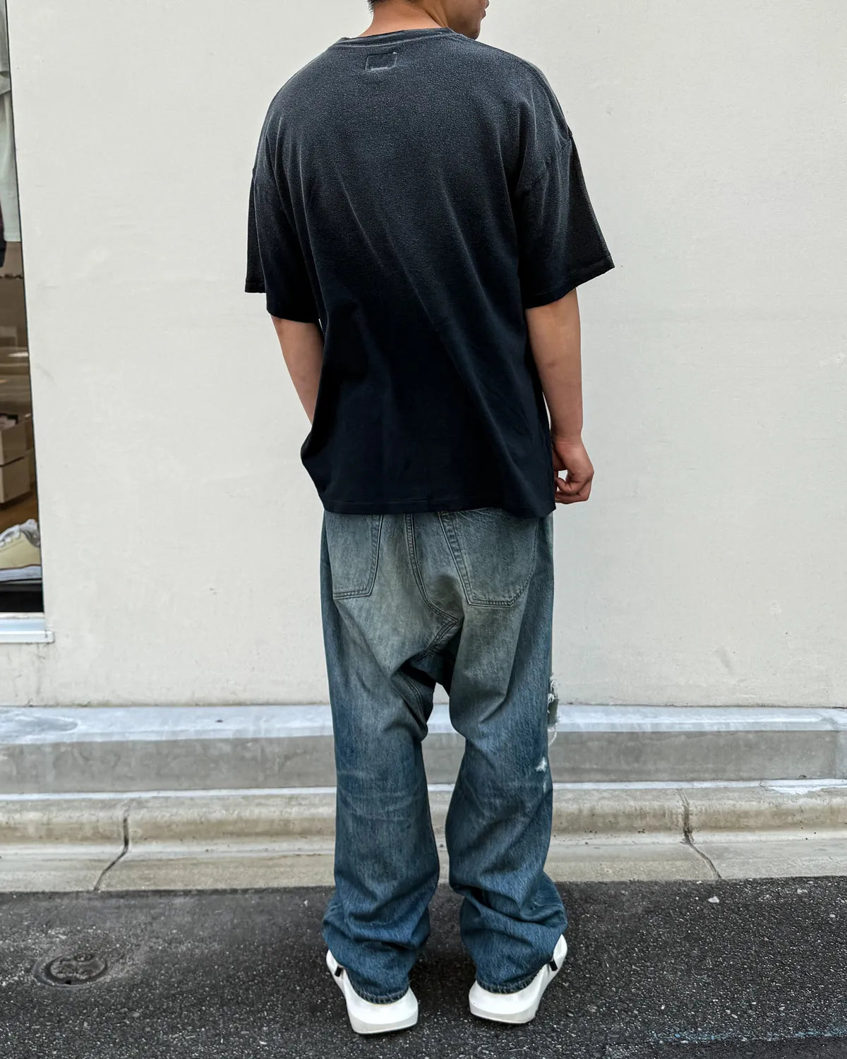 KAMIYA × Betty Boop / "I’m coming out" Betty BoopTM Distressed T-shirt  (G17TS093)
