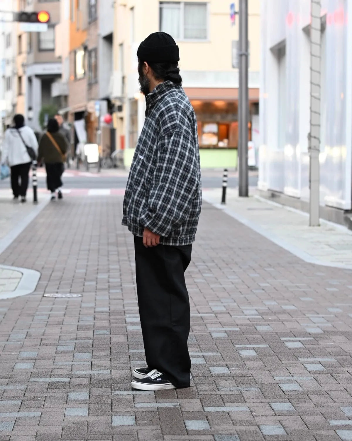 COOTIE PRODUCTIONS® / AD Processing Heavy Flannel Check Half Zip Pullover (CTE-25A408)