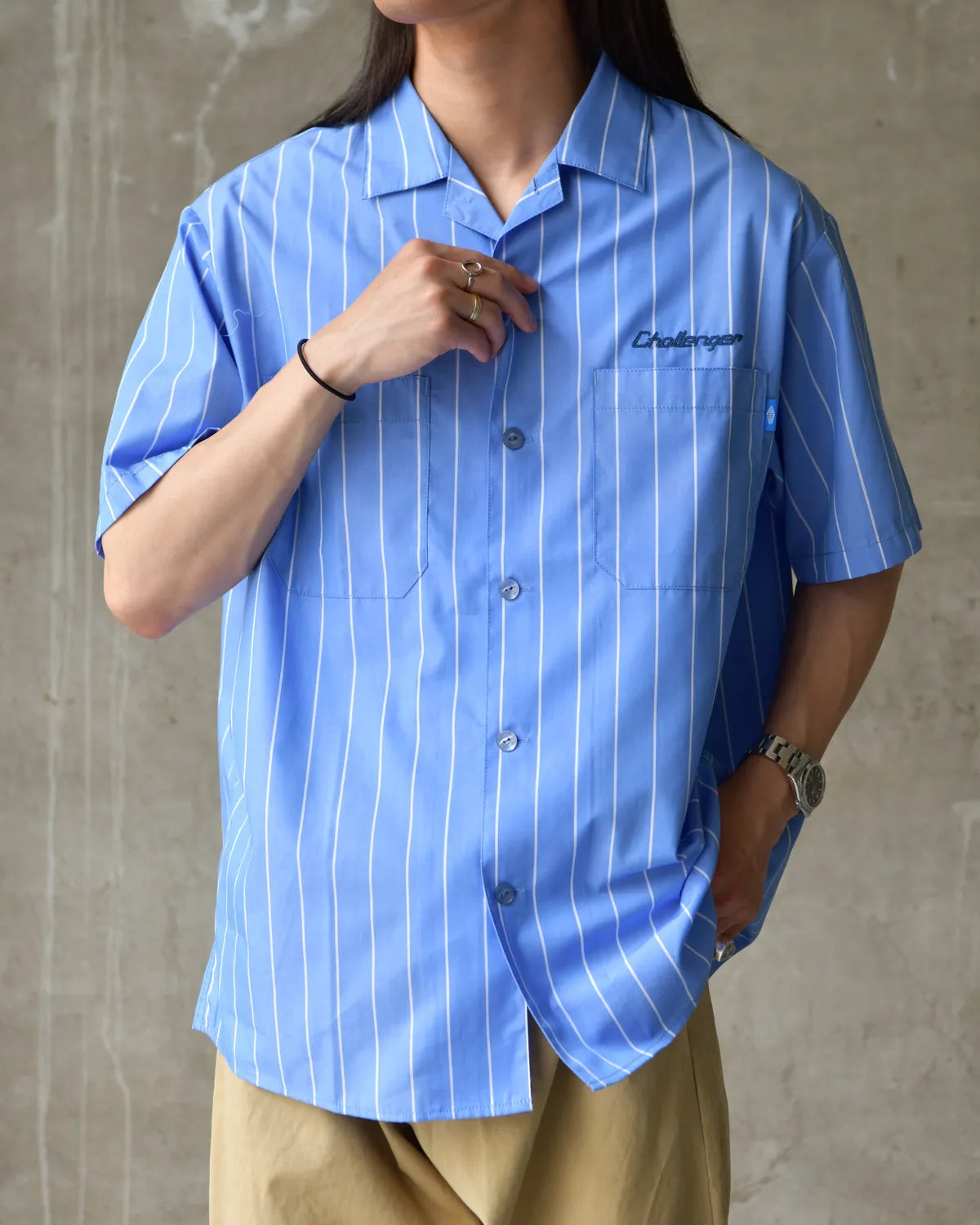 CHALLENGER / STRIPE MECHANIC SHIRTS (CLG-TS 026-003)