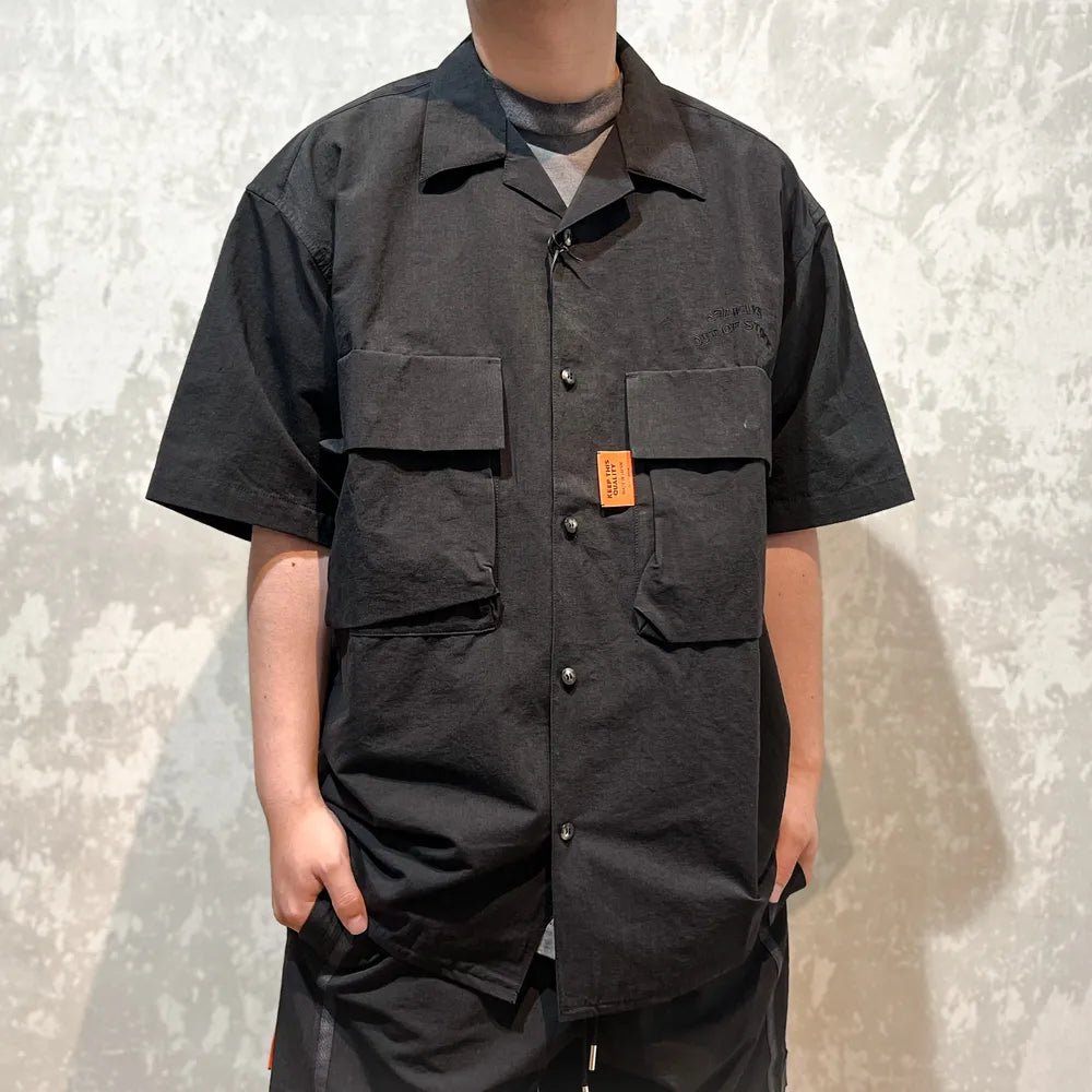 ALWAYS OUT OF STOCK / LINEN S/S RELAX SAFARI SHIRT (HA-024105119)