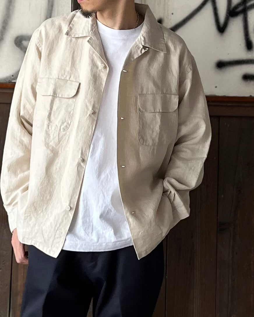 SEQUEL / LINEN LONG SLEEVE SHIRT (SQ-26SS-SH-03)