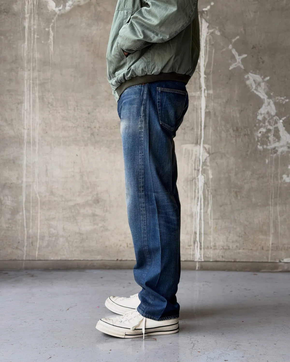 A.PRESSE / Vintage Washed Straight Denim Pants (26AAP-04-50)