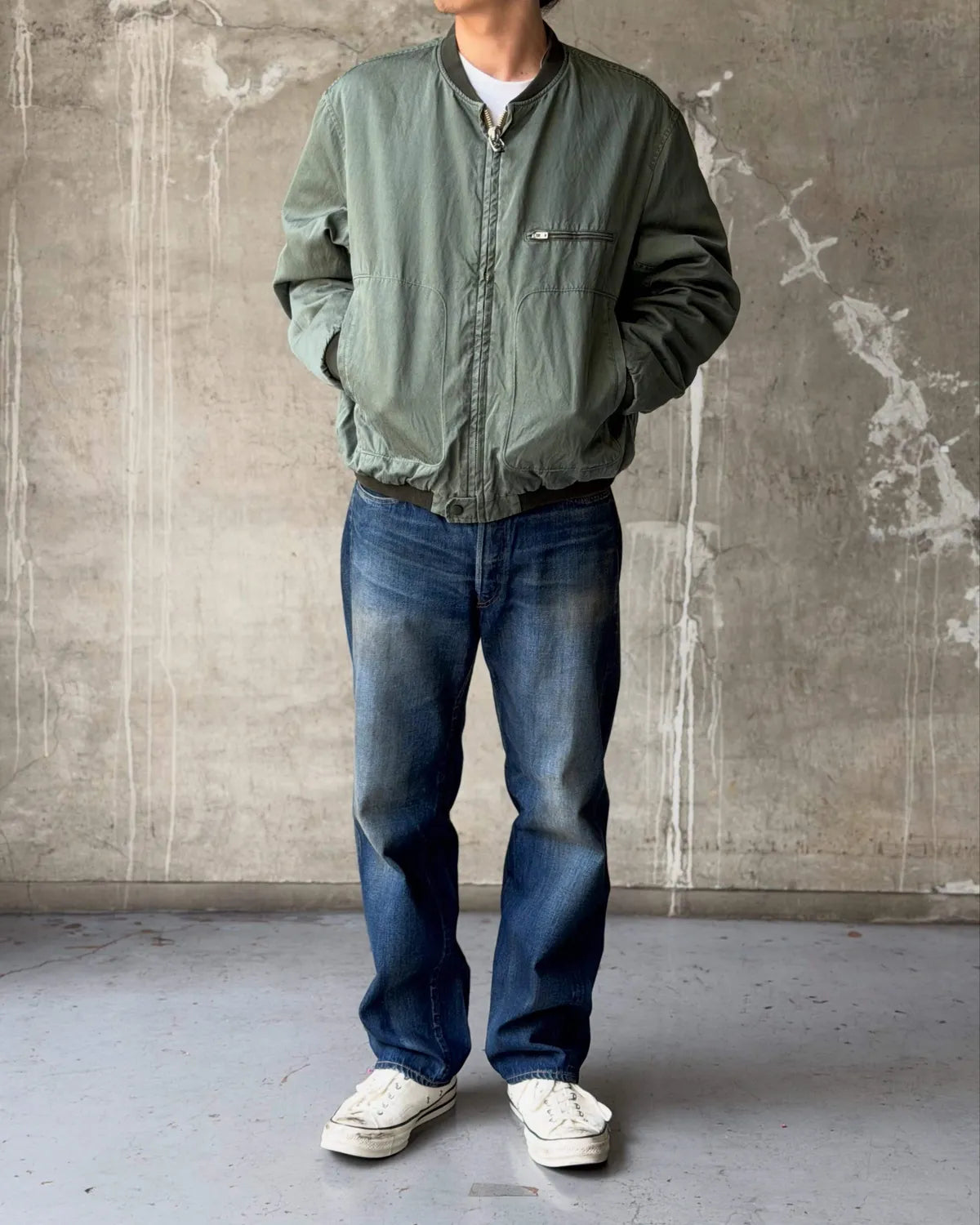 A.PRESSE / Vintage Washed Straight Denim Pants (26AAP-04-50)