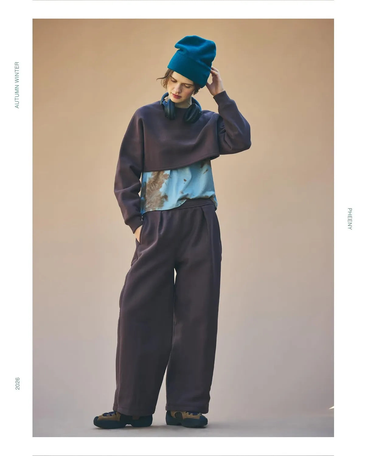 PHEENY / Merino Wool Dyed L/S Tee (PA26-CS11)