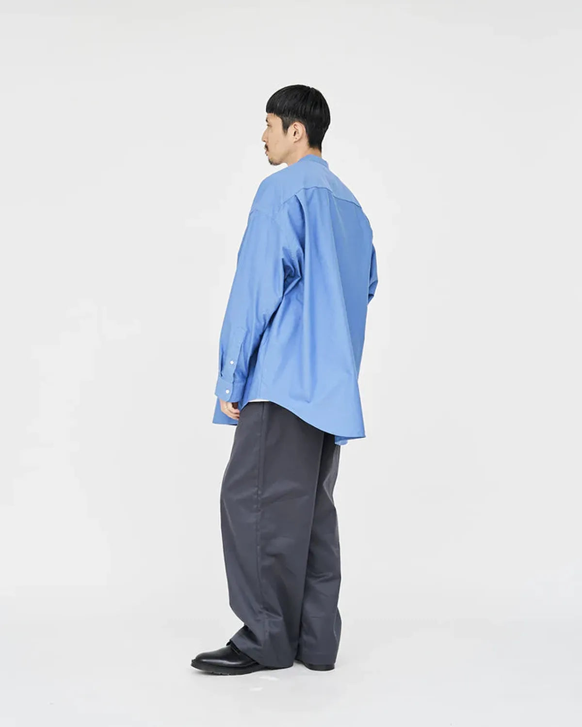 Graphpaper / Oxford Pique Jersey L/S Oversized BD Shirt 