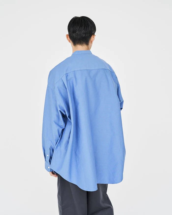 Graphpaper / Oxford L/S Oversized Band Collar Shirt (GM243-50022B)