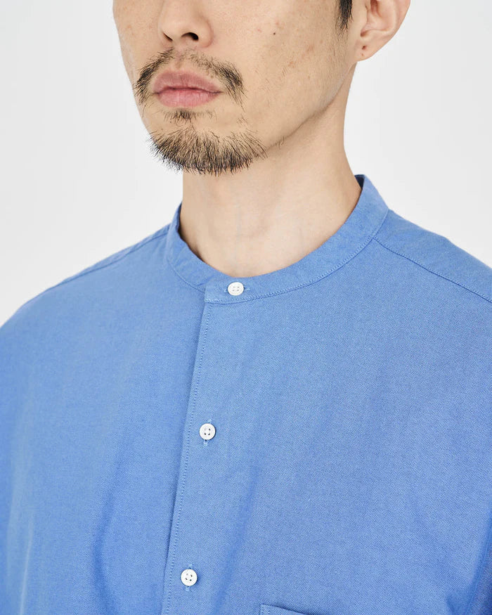 Graphpaper / Oxford L/S Oversized Band Collar Shirt (GM243-50022B)