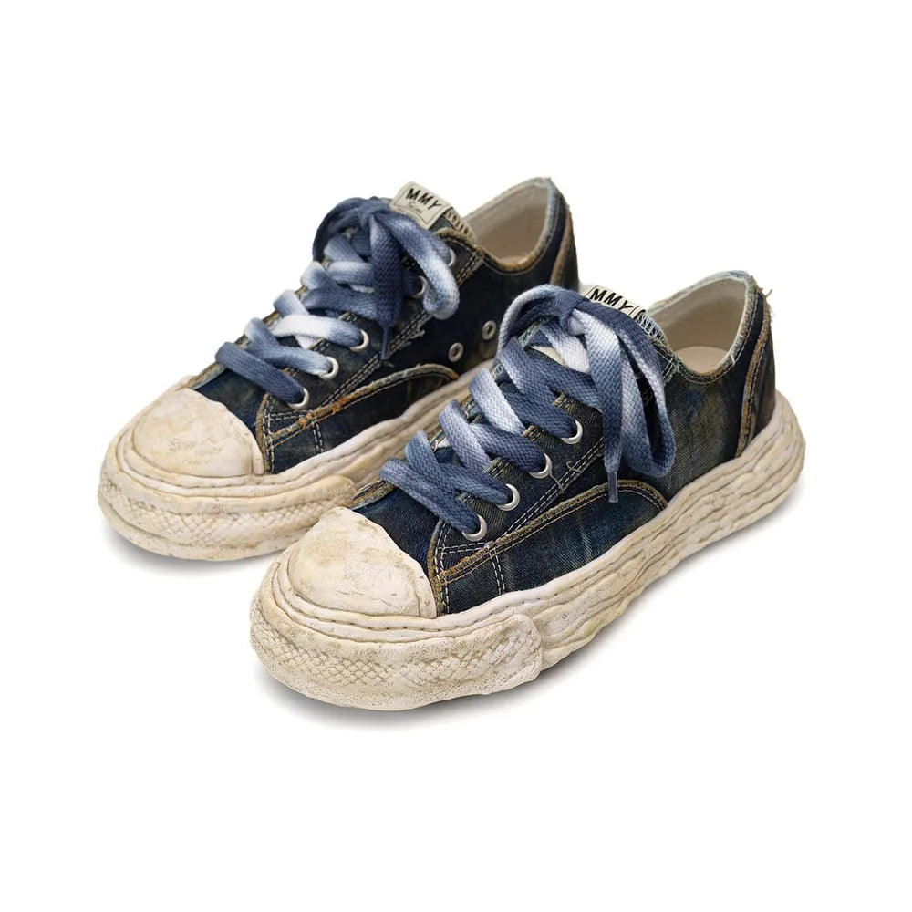 Maison MIHARA YASUHIRO / "PETERSON23" OG Sole Washed Denim Low-top Sneaker (A13FW714)