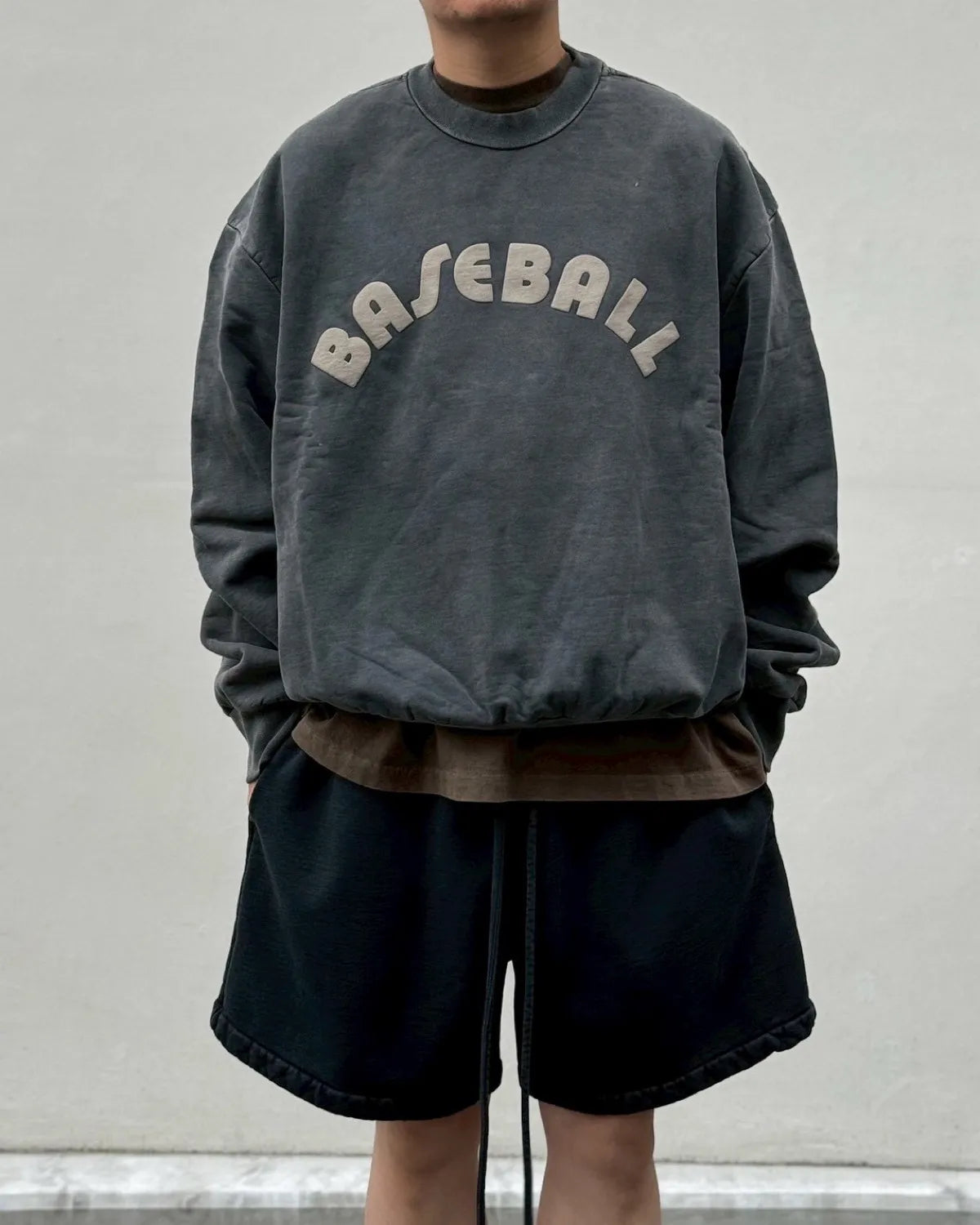 FEAR OF GOD / BASEBALL CLASSIC FIT HALF RAGLAN SWEATSHIRT (FG9M12-9934BHF)