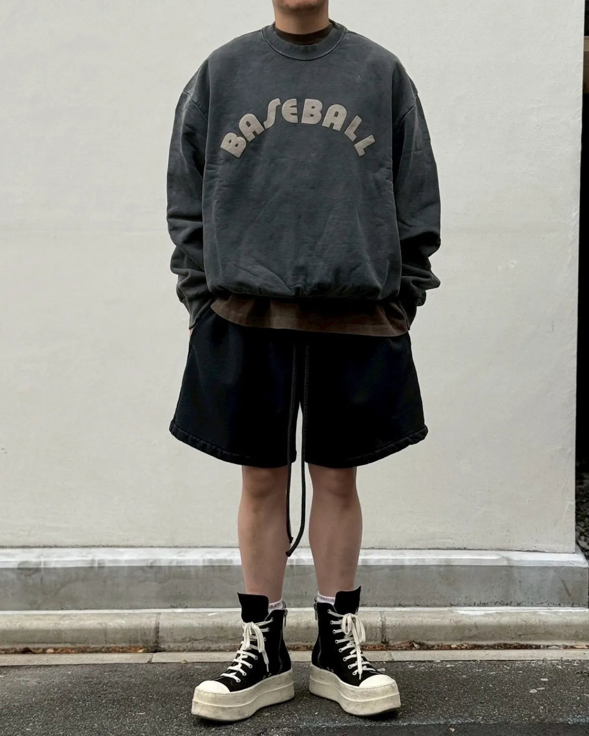 FEAR OF GOD / BASEBALL CLASSIC FIT HALF RAGLAN SWEATSHIRT (FG9M12-9934BHF)