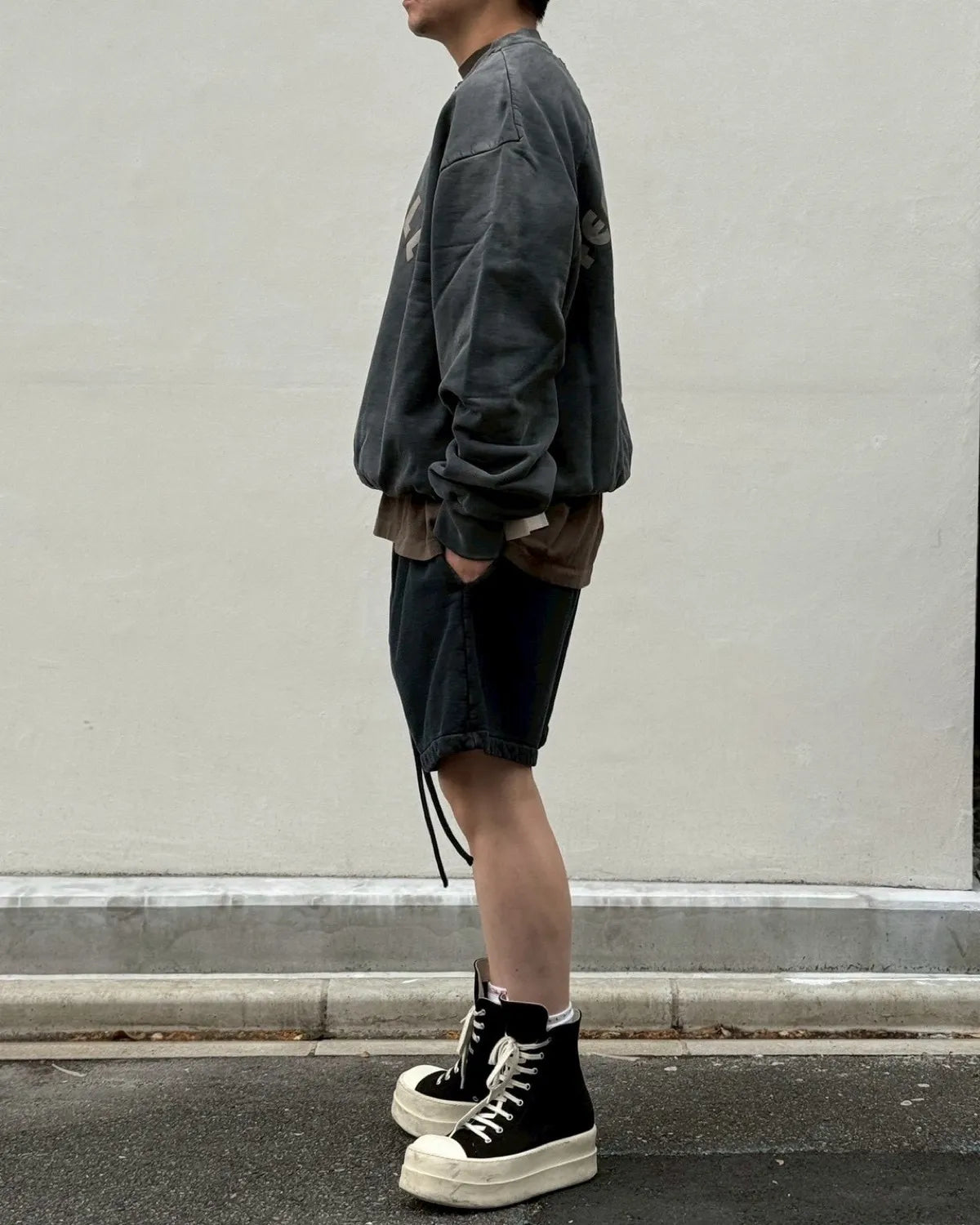 FEAR OF GOD / BASEBALL CLASSIC FIT HALF RAGLAN SWEATSHIRT (FG9M12-9934BHF)