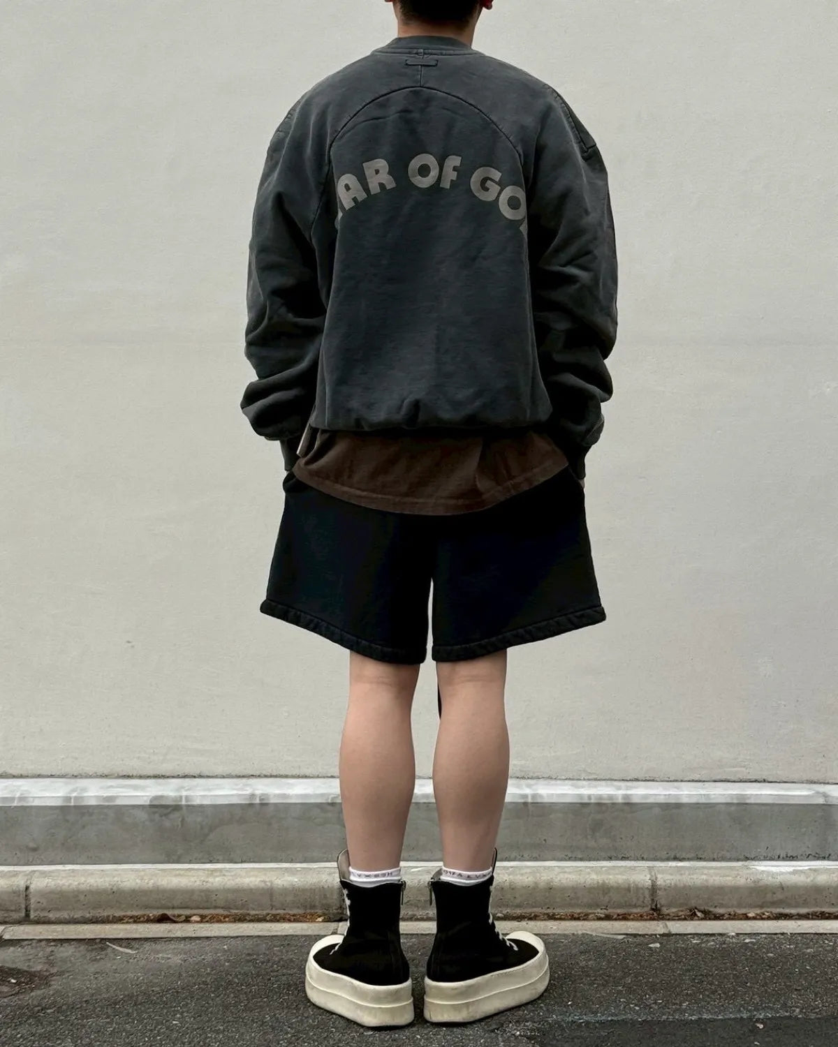 FEAR OF GOD / BASEBALL CLASSIC FIT HALF RAGLAN SWEATSHIRT (FG9M12-9934BHF)