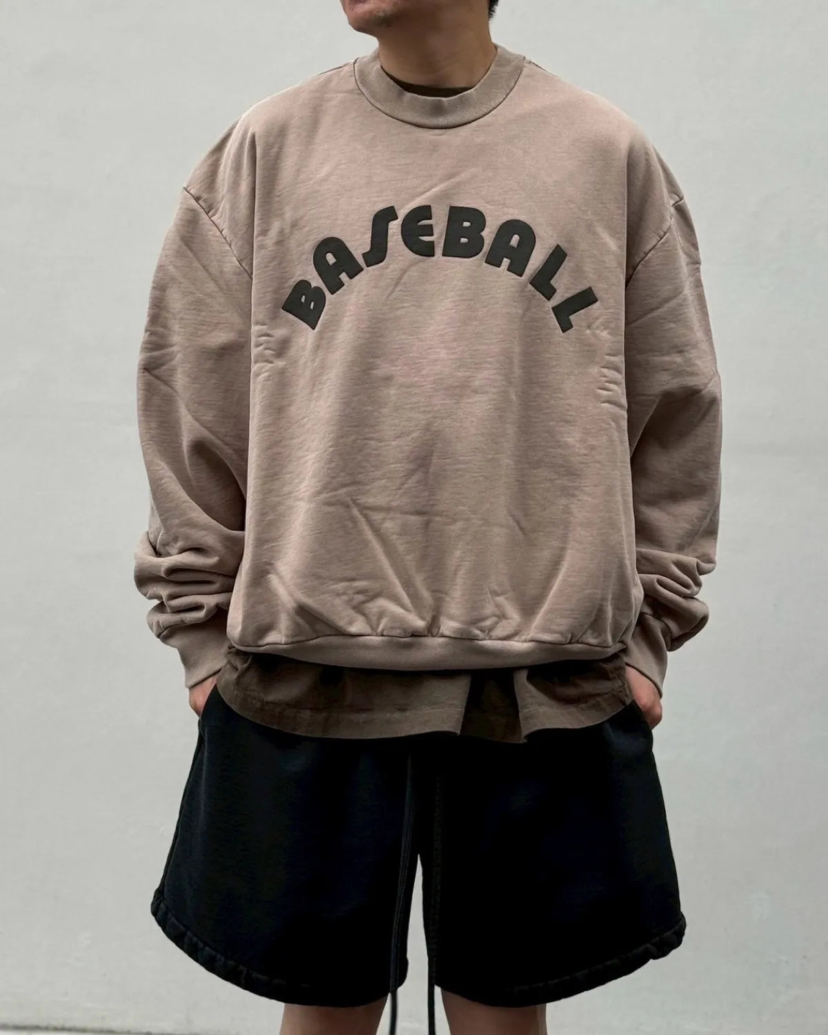 FEAR OF GOD / BASEBALL CLASSIC FIT HALF RAGLAN SWEATSHIRT (FG9M12-9934BHF)