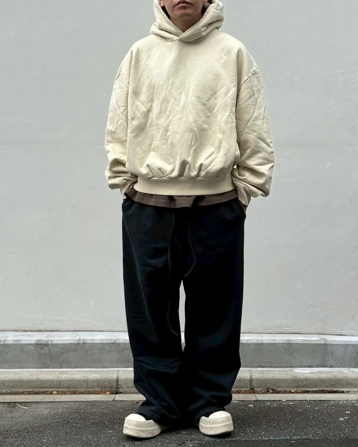 FEAR OF GOD / CLASSIC FIT HALF RAGLAN HOODIE (FG9M12-9937BHF)