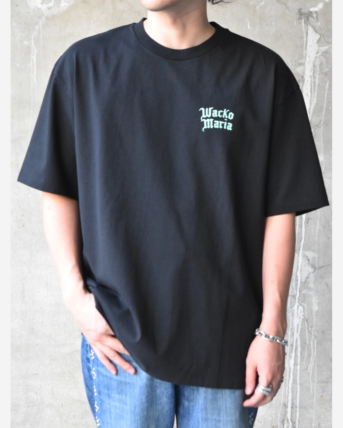 WACKO MARIA / WASHED HEAVY WEIGHT CREW NECK T-SHIRT (26FWE-WMT-WT02)