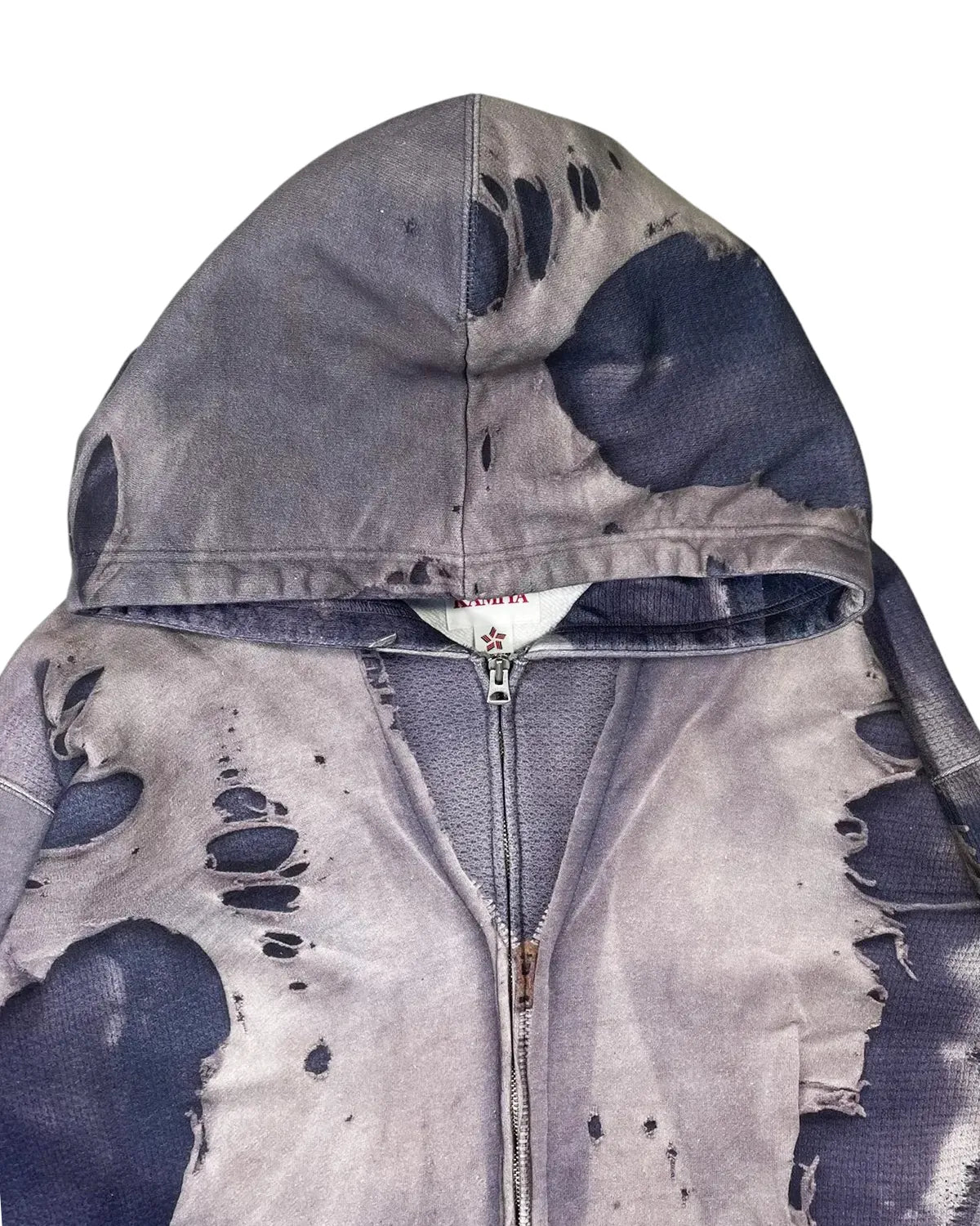 KAMIYA / Trompe I'oeil Zip Hoodie (G15HD114)