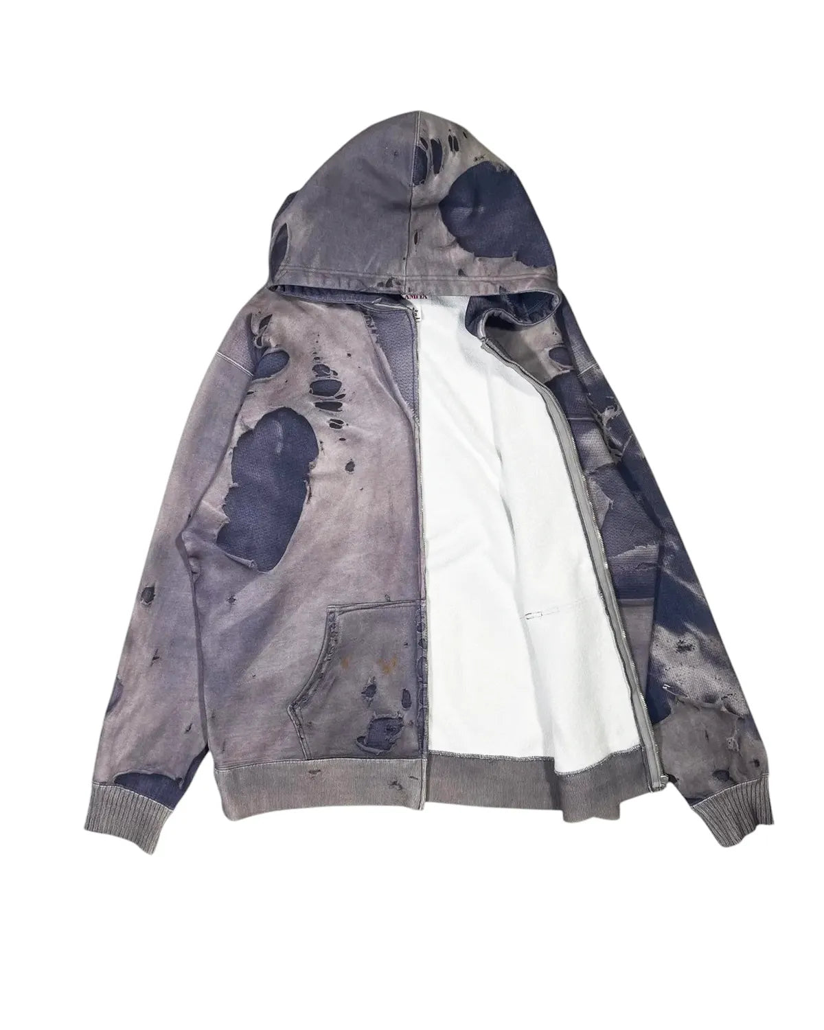 KAMIYA / Trompe I'oeil Zip Hoodie (G15HD114)
